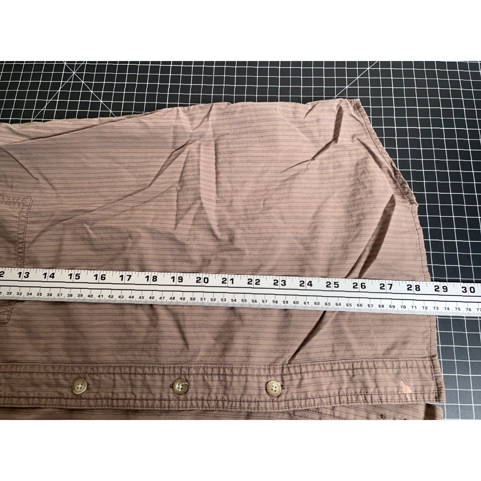 Harley Davidson VINTAGE Harley-Davidson Button-Up Shirt Men Large Long Sleeve Cotton Brown Striped Logo Biker Motorcycle Size US L / EU 52-54 / 3 - 6 Thumbnail