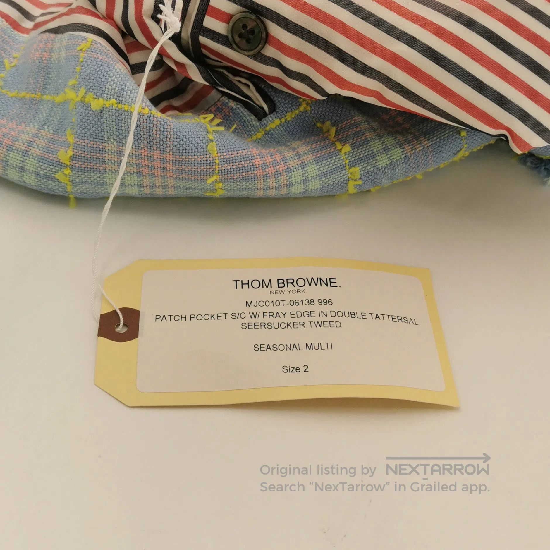 Thom Browne Thom Browne Plaid Cotton Lapel Blazer M. Size US M / EU 48-50 / 2 - 2 Thumbnail
