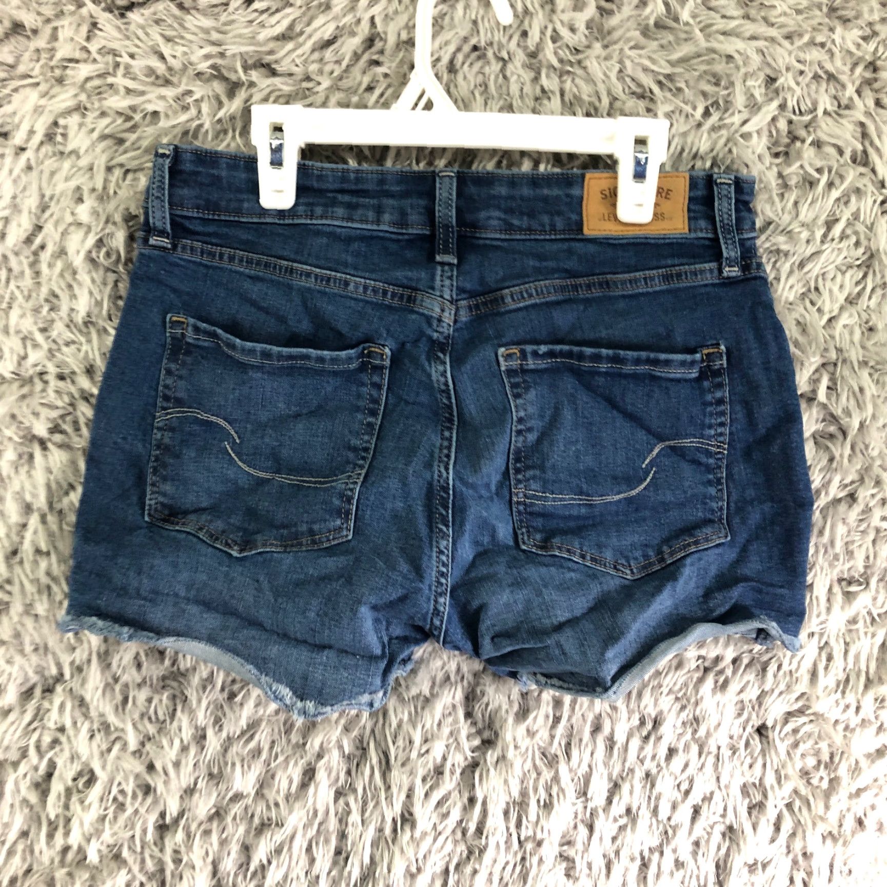Levi's Levi's Signature Womens Size 6 High Rise Boyfriend Blue Denim Jean Shorts Size 28" / US 6 / IT 42 - 4 Thumbnail