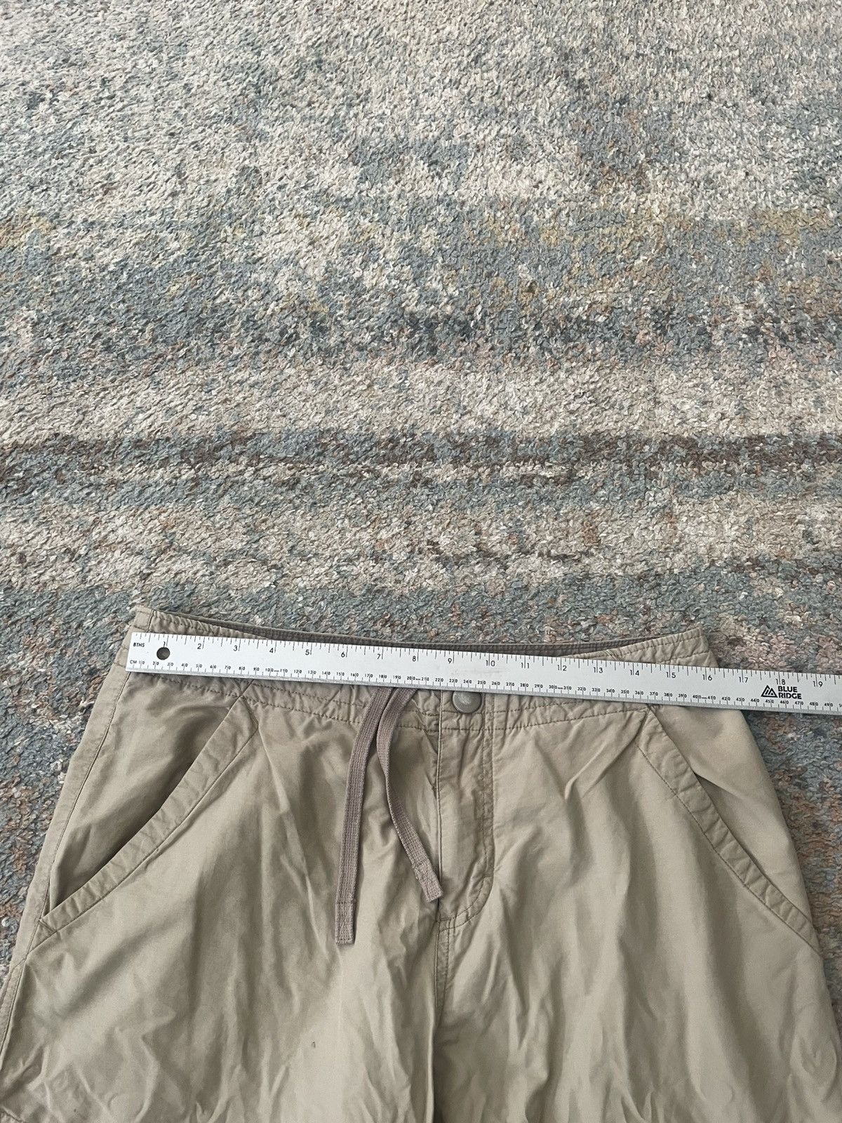 Nike × Vintage VTG Nike Cargo Shorts 36 Brown Metal Logo Faded Drawstring Size US 34 / EU 50 - 6 Thumbnail