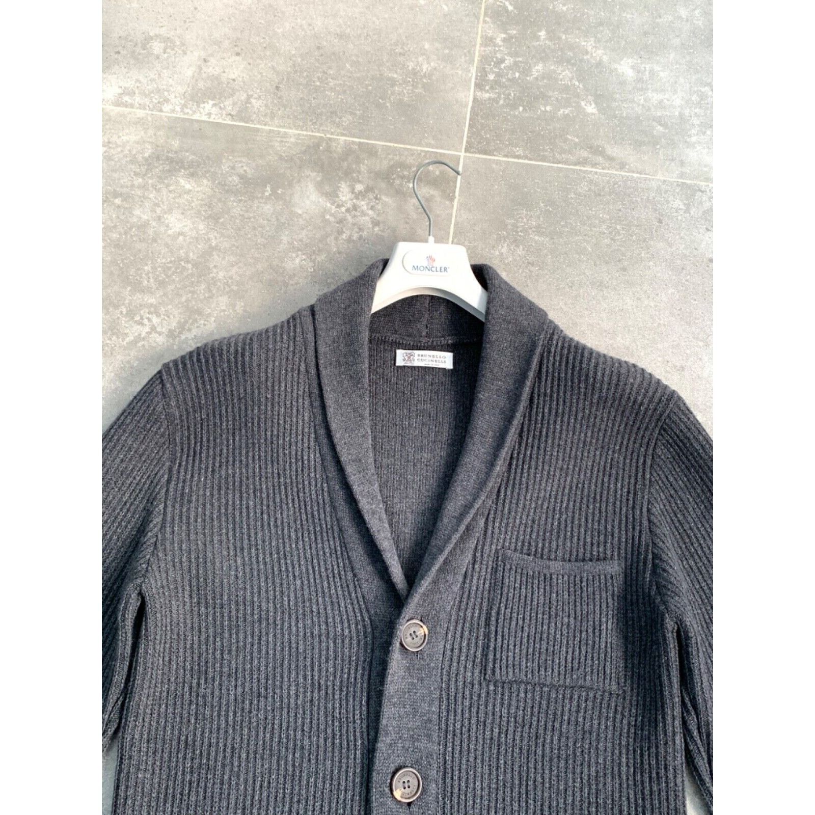 Brunello Cucinelli BRUNELLO CUCINELLI Men's Knitt Long Wool Sweater SZ L EU 50 Size US L / EU 52-54 / 3 - 2 Thumbnail