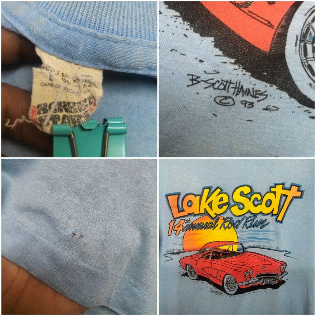 Vintage Vintage 80's lake Scott sun faded Tshirt Size US M / EU 48-50 / 2 - 4 Thumbnail