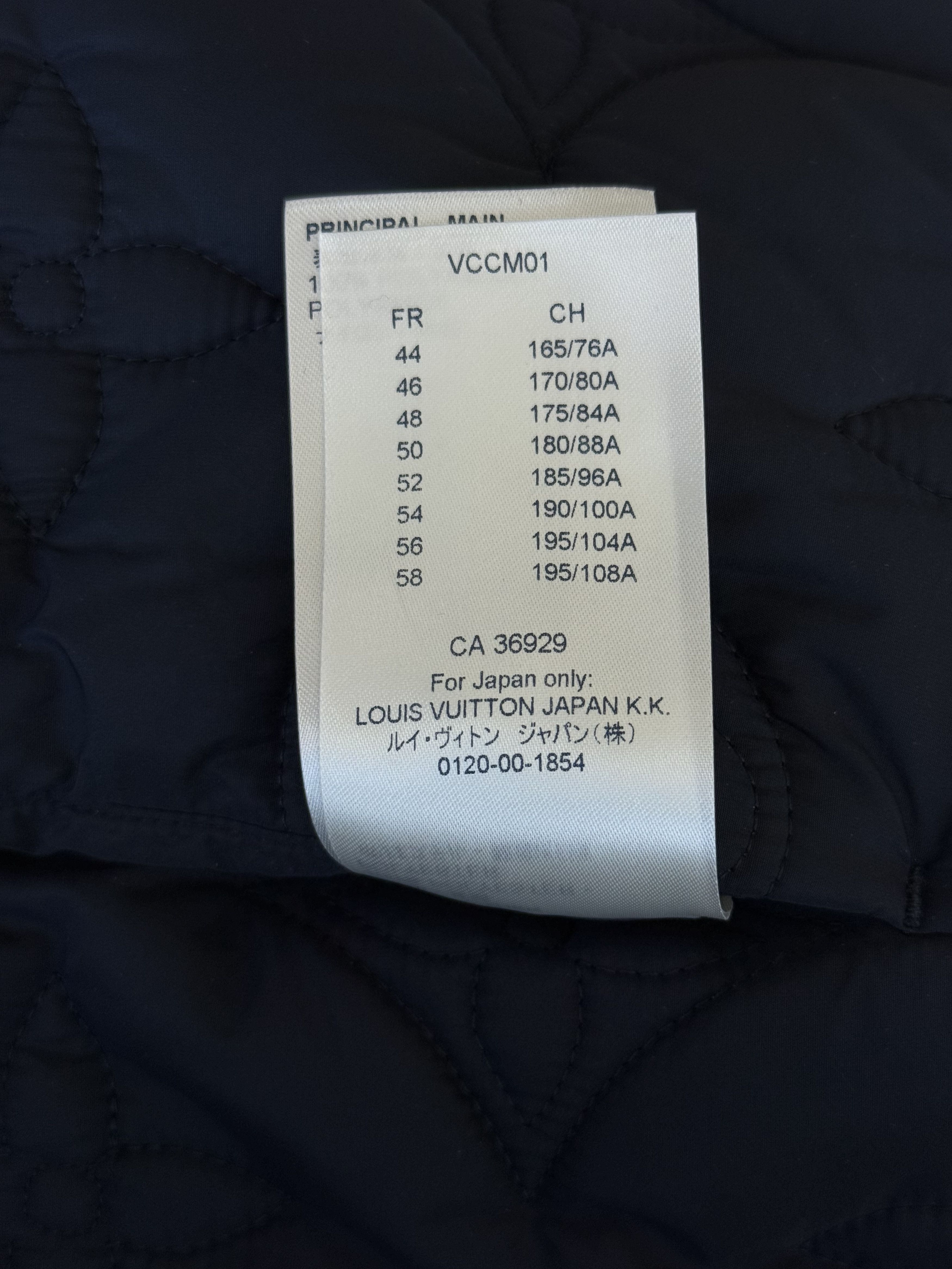 Louis Vuitton Louis Vuitton Navy Monogram Padded Jacket Size US L / EU 52-54 / 3 - 6 Thumbnail