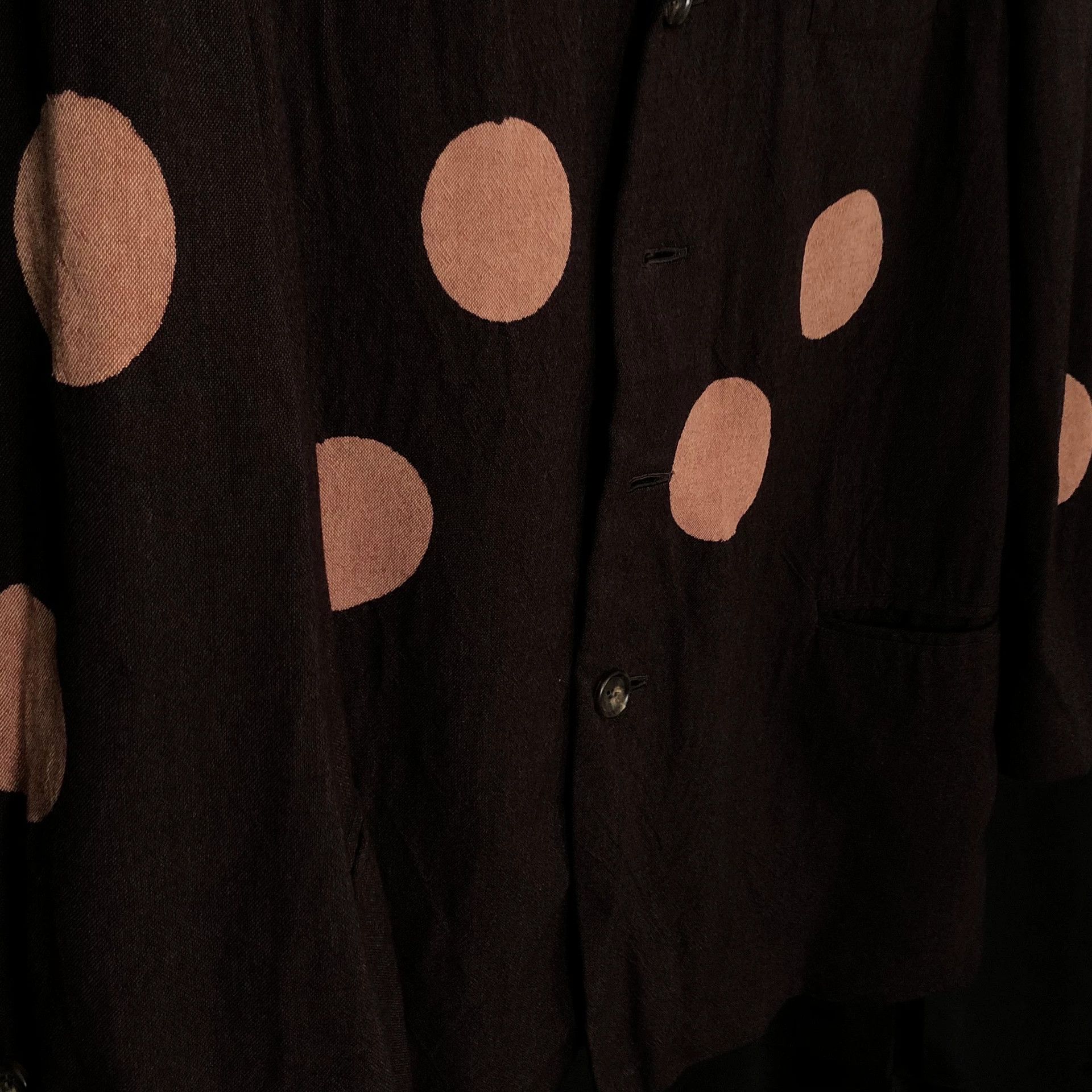 Yohji Yamamoto Yohji Yamamoto 96AW Moon Discharge Red Moon Brown Jacket Size US S / EU 44-46 / 1 - 4 Thumbnail