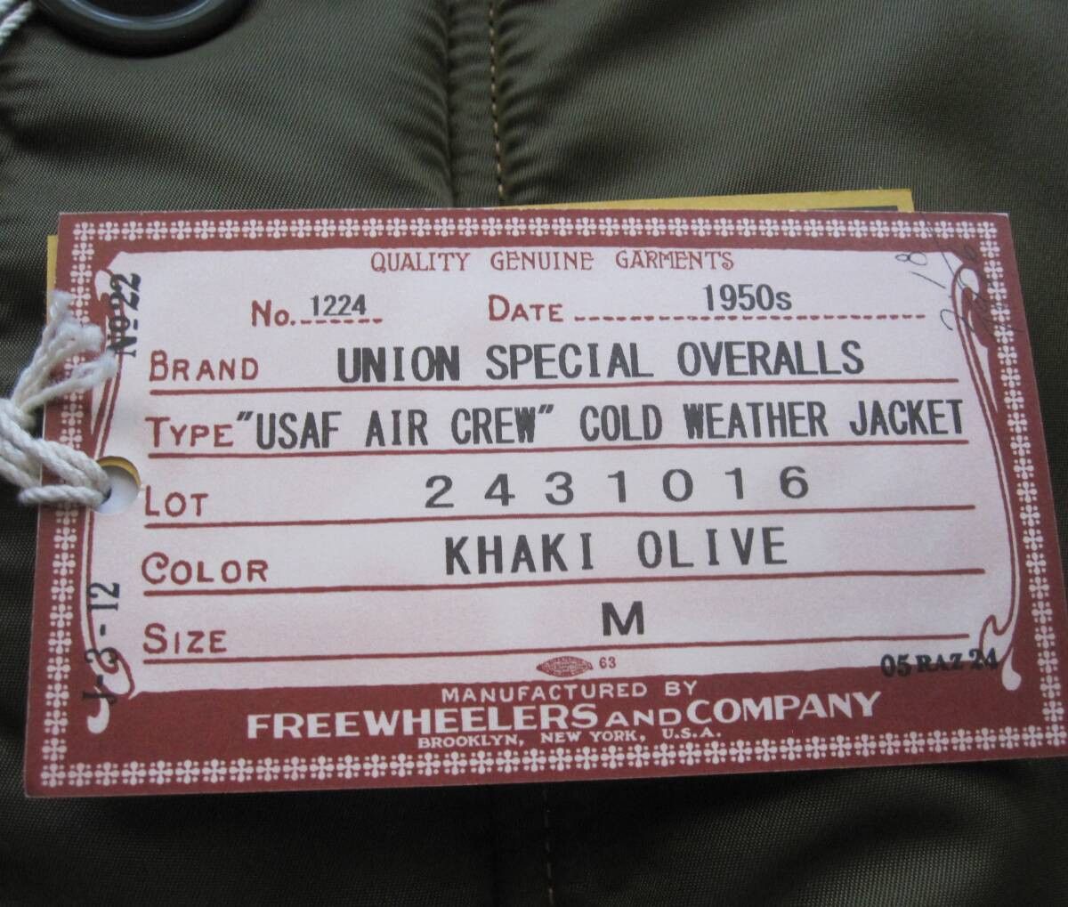 Freewheelers “USAF AIR CREW” COLD WEATHER JACKET Size US M / EU 48-50 / 2 - 3 Thumbnail