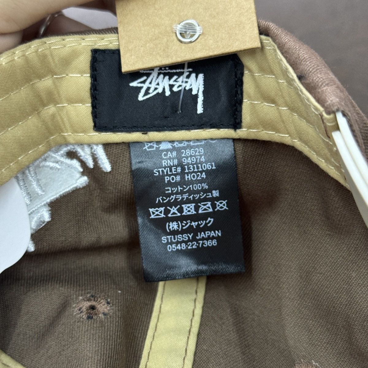 Stussy STUSSY S CHENILLE LOW PRO CAP - BROWN Size ONE SIZE - 5 Thumbnail