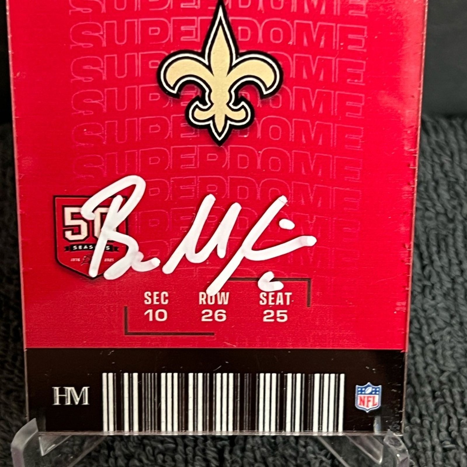 NFL Baker Mayfield Auto Signed Ticket #D 1/5 w/ METABILIA COA Size ONE SIZE - 2 Thumbnail