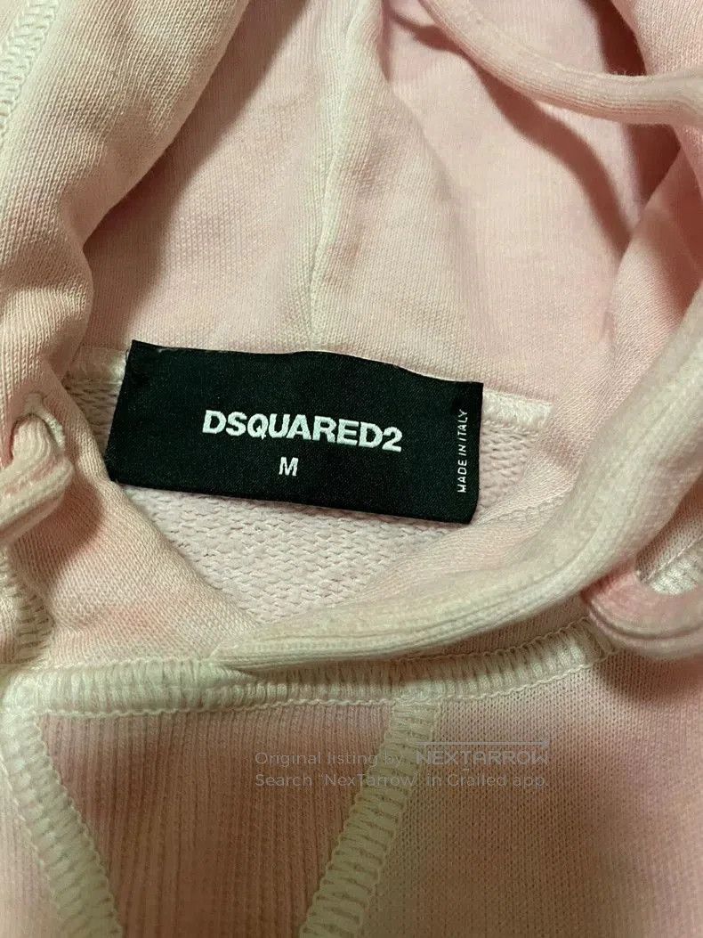 Dsquared2 DSquared2 Washed Pink Graphic Hoodie. Size US M / EU 48-50 / 2 - 2 Thumbnail