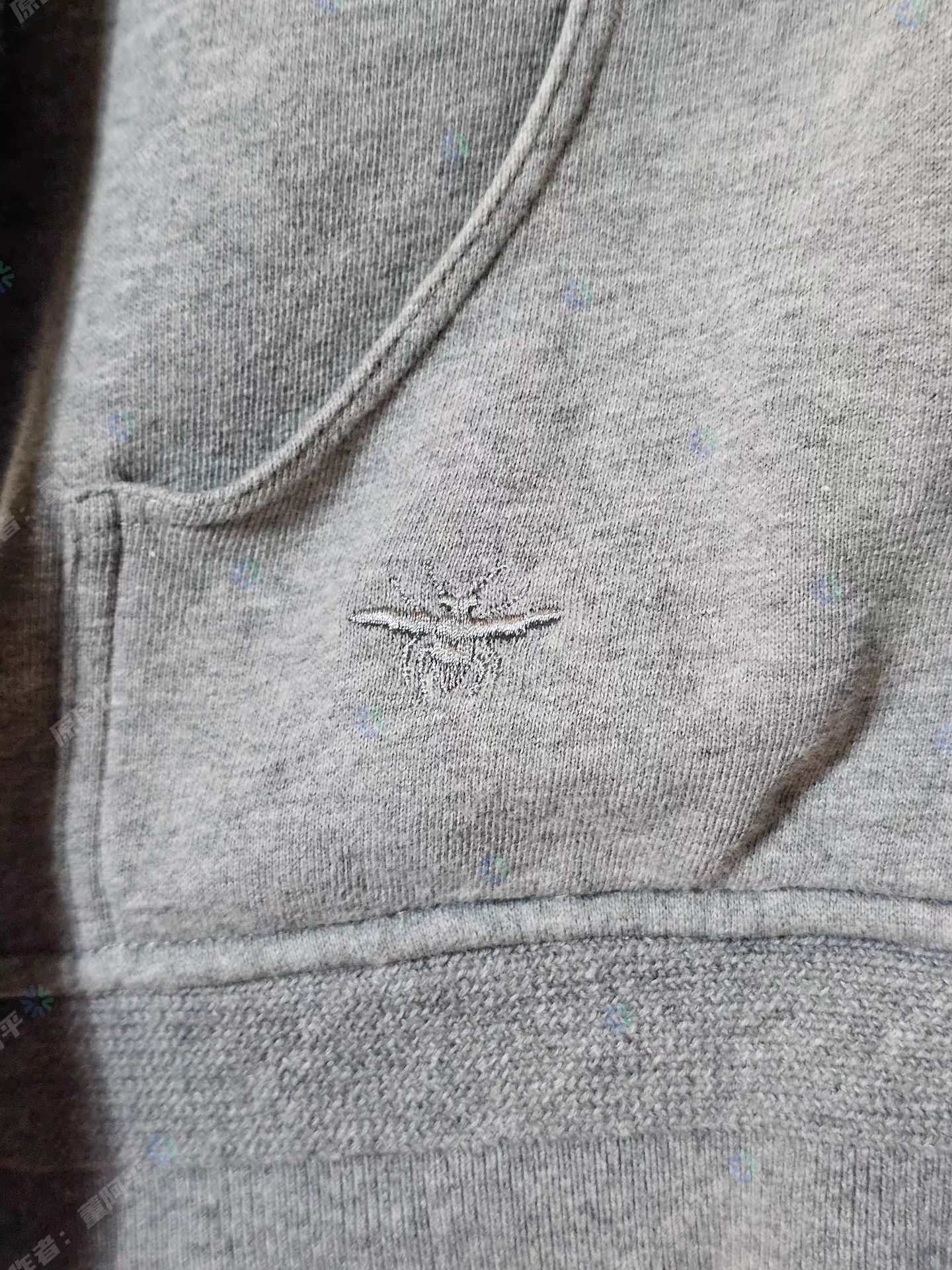 Dior Dior Homme Men's Gray Hooded Cardigan Sweatshirt Q4 Size US M / EU 48-50 / 2 - 3 Thumbnail