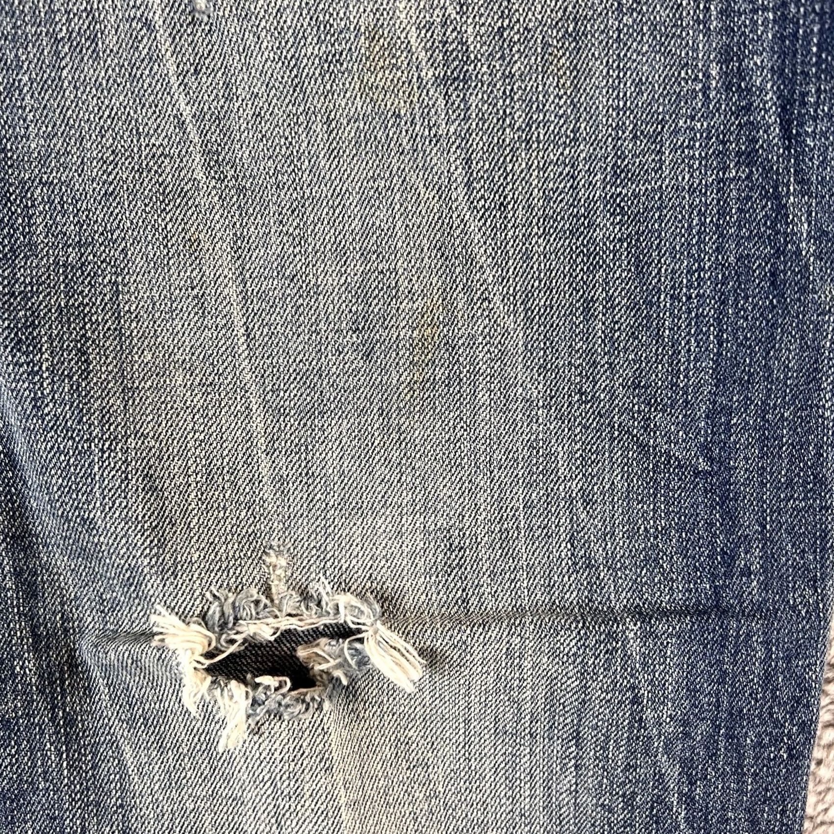 American Eagle Outfitters American Eagle Outfitters Jeans Bootcut 31x32 Blue Distressed 5-Pocket Denim Mens Regular Size US 31 - 7 Thumbnail
