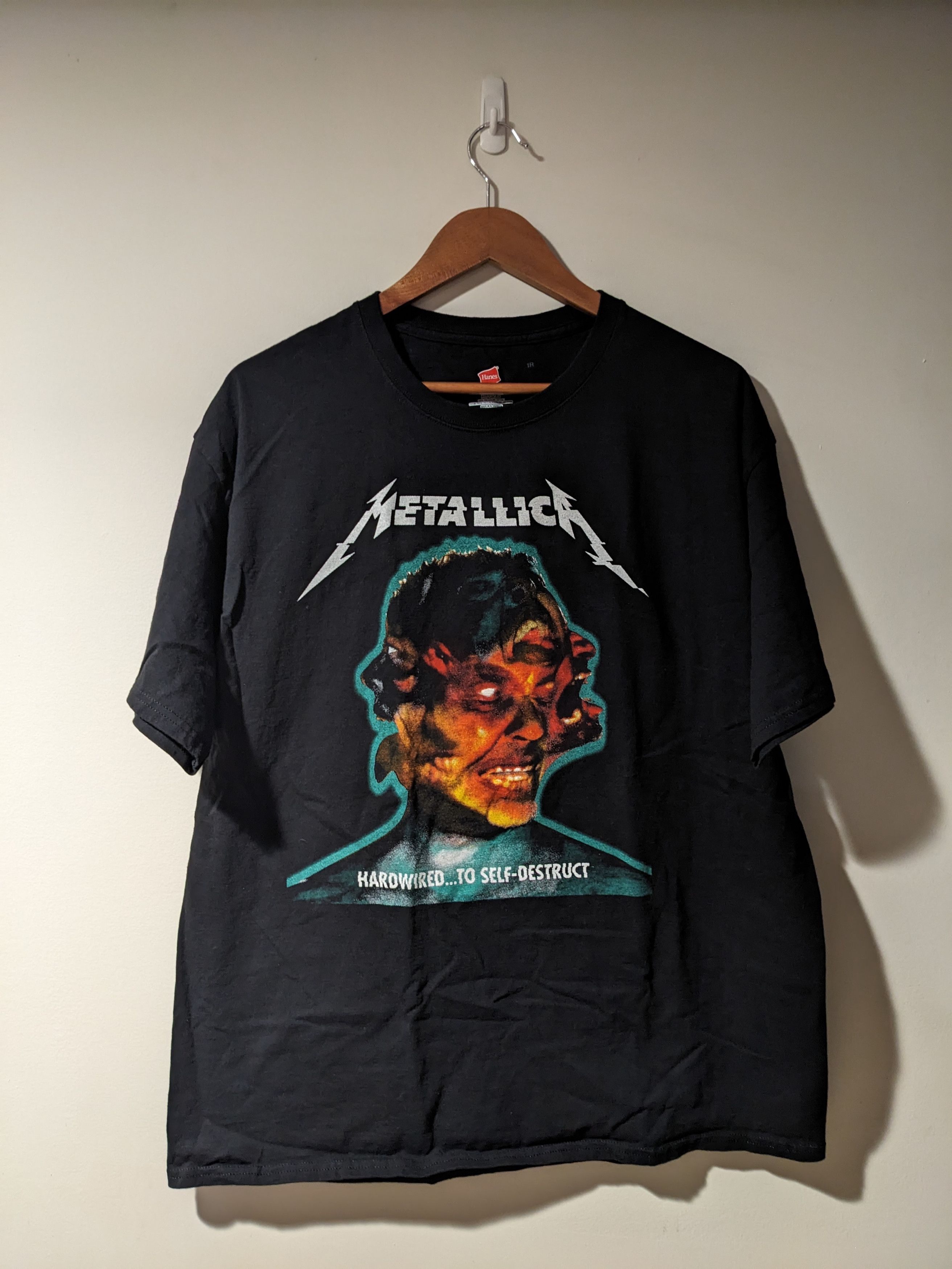 Band Tees × Metallica × Vintage Metallica Self Destruct World Wired Tour 2017 Boot T-Shirt Size US XL / EU 56 / 4 - 1 Thumbnail