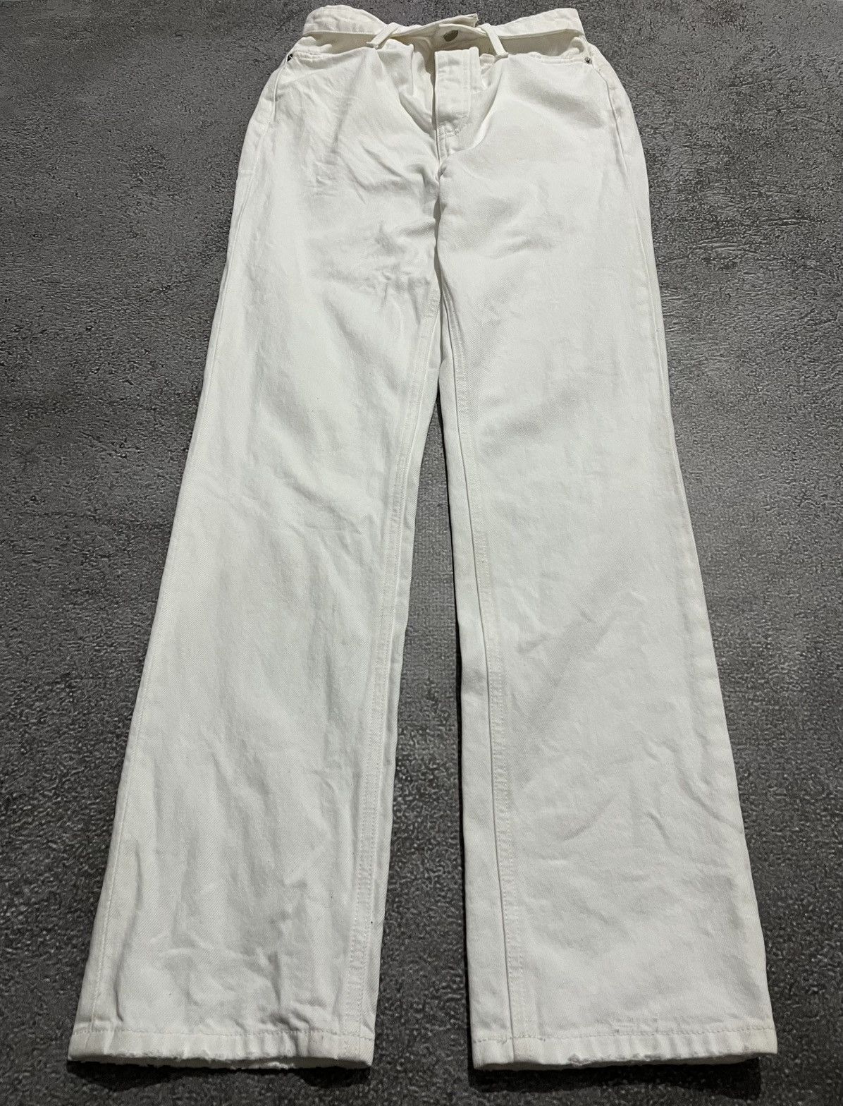 Alexander Wang Vintage Alexander Wang White Bite Flip Fold Over Embroidered Size US 27 - 1 Thumbnail