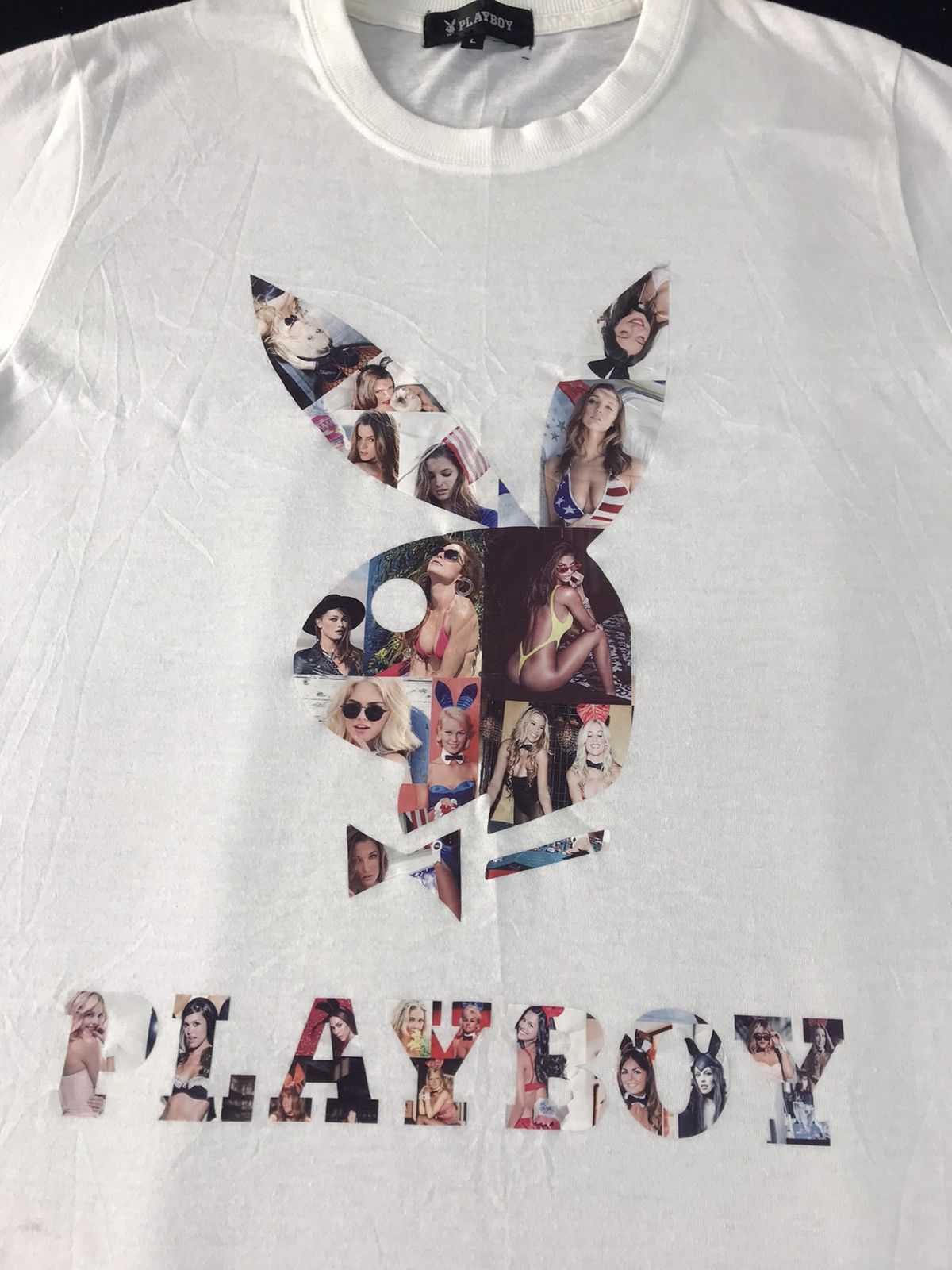 Playboy Playboy Hot Girl Big Graphic Screen Spell Out Printed Tee Size US M / EU 48-50 / 2 - 4 Thumbnail