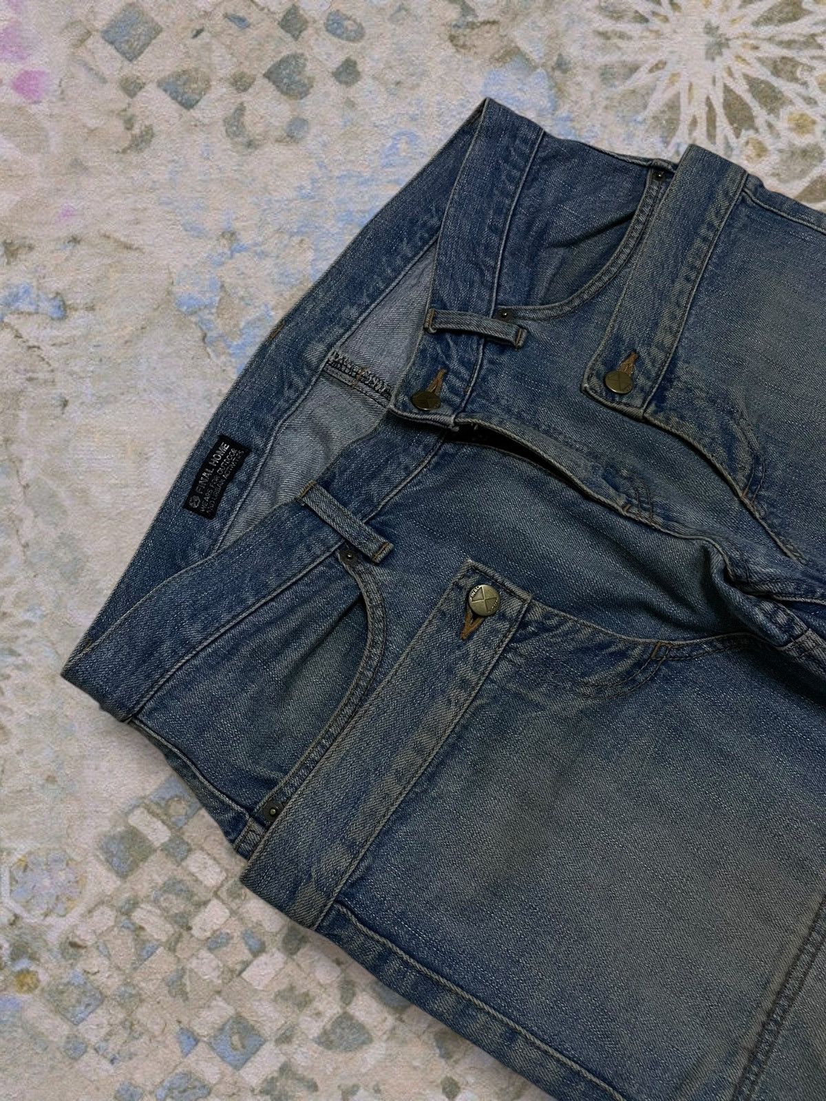 Final Home Vintage 90s Authentic Designer Final Home Double Waist Denim Size US 33 - 8 Thumbnail