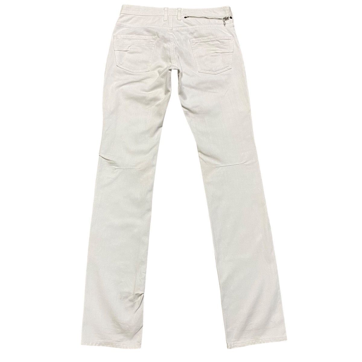 Yohji Yamamoto A.A.R Against All Risks White Denim Zipper Jeans Size US 29 - 2 Thumbnail