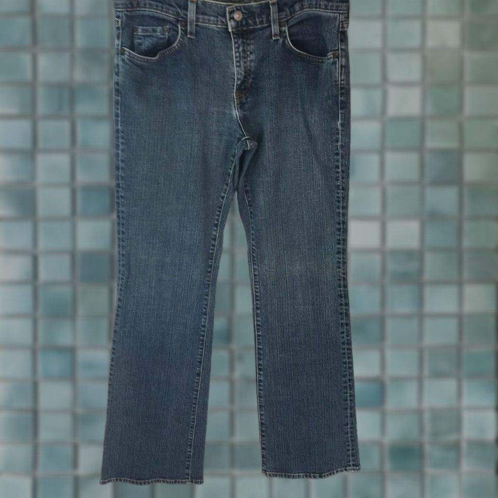 Gap VINTAGE Gap Womens Jeans Bootcut Low Rise Dark Blue Denim Size 10 Fall Winter Spring Summer Size 32" / US 10 / IT 46 - 1 Thumbnail