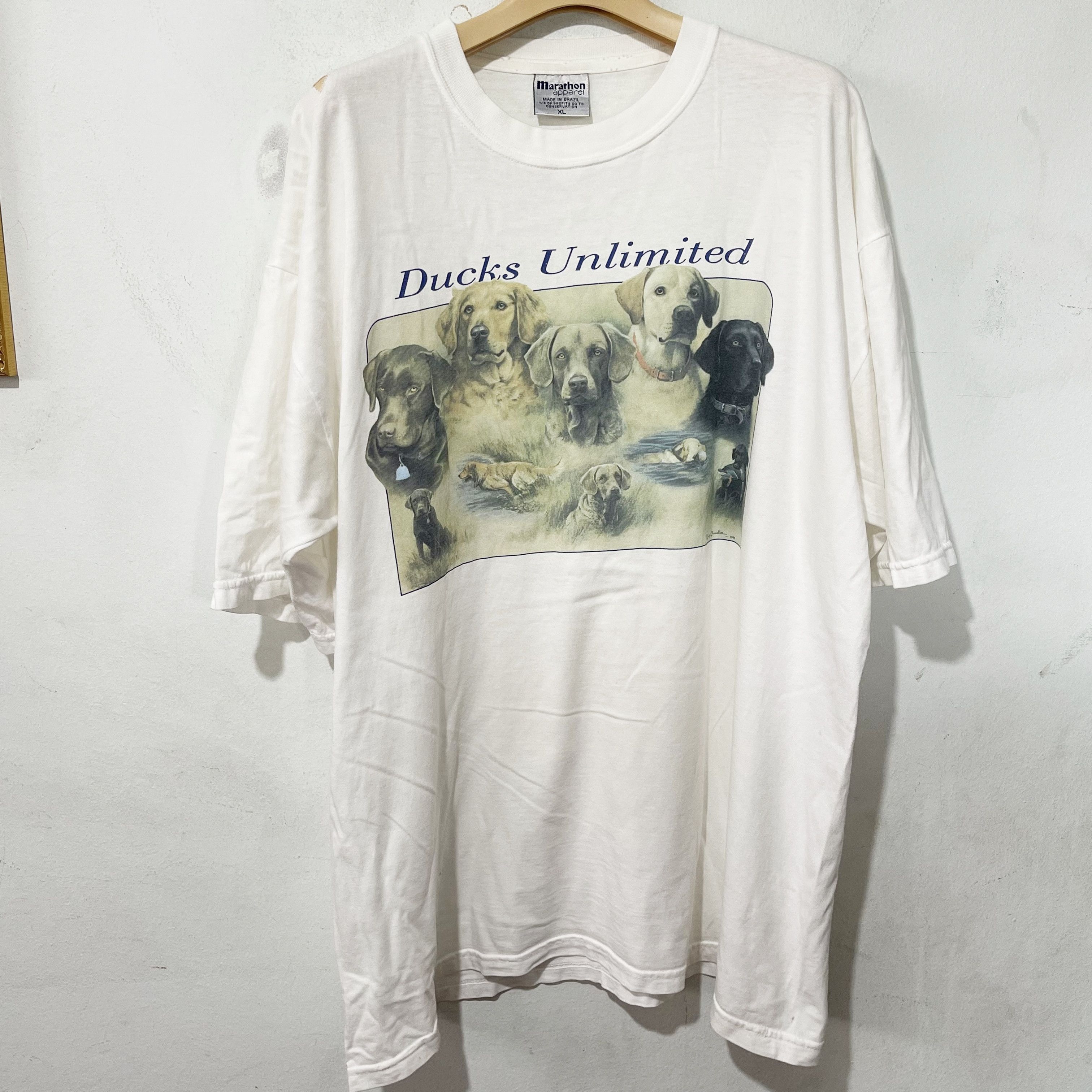 Vintage Vintage 90s Ducks Unlimited T-Shirt Size US XL / EU 56 / 4 - 1 Thumbnail