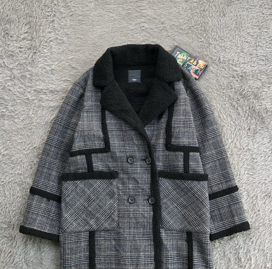 Japanese Brand × Vintage Datum Contemporary Coat Woll Plaid Tartan Size M / US 6-8 / IT 42-44 - 2 Thumbnail