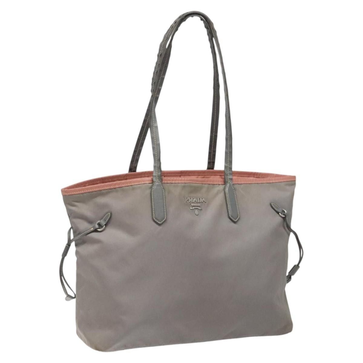 Prada PRADA Tote Bag Nylon Gray Size ONE SIZE - 1 Thumbnail