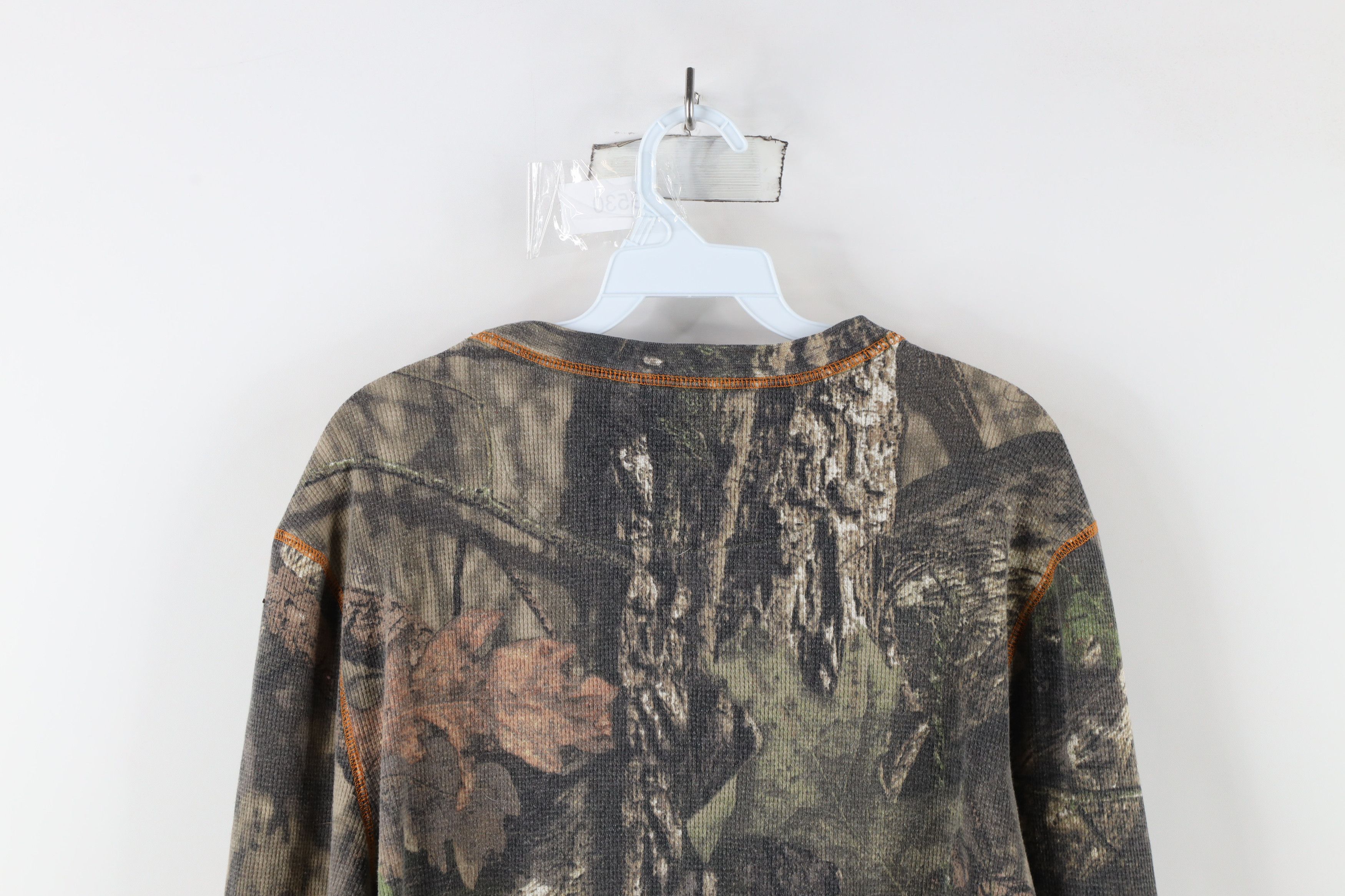Vintage Vintage Streetwear Camouflage Thermal Waffle Knit T-Shirt Size US M / EU 48-50 / 2 - 10 Thumbnail