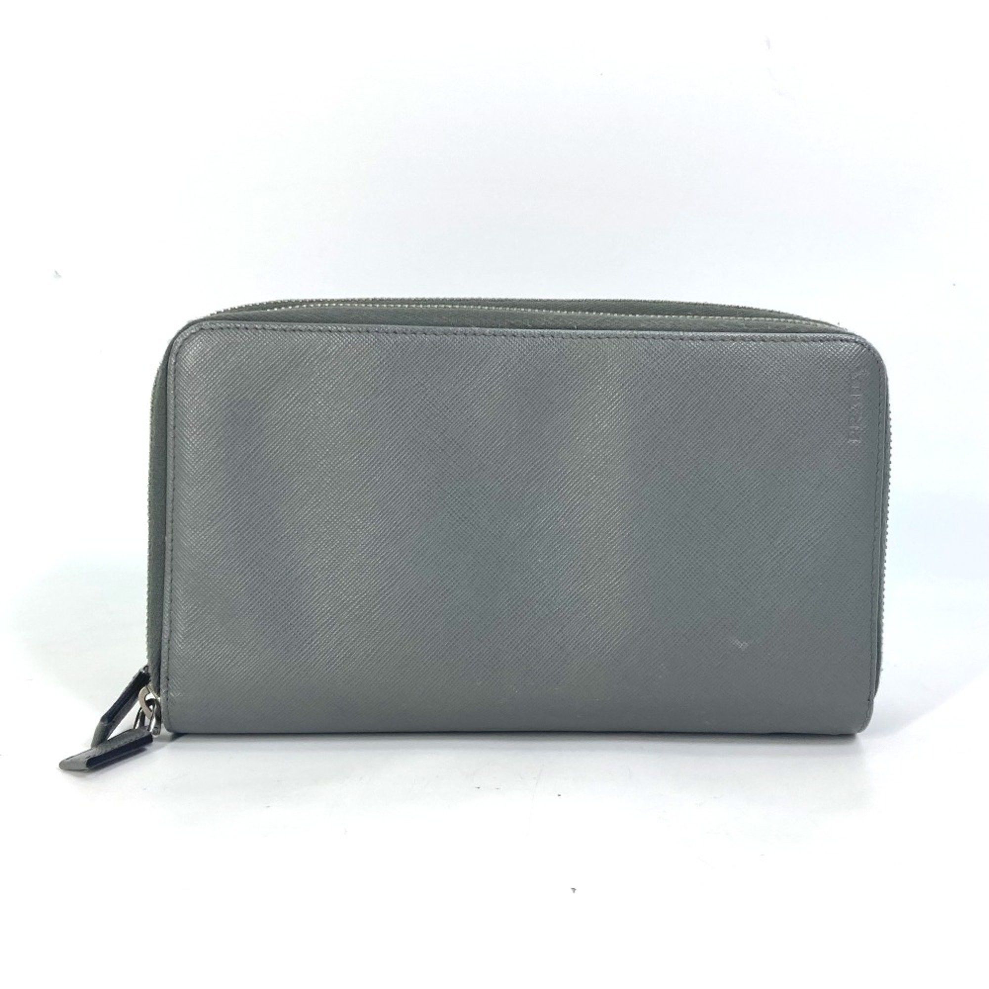 Prada PRADA organizer W zip long wallet Long Wallet gray Size ONE SIZE - 1 Thumbnail