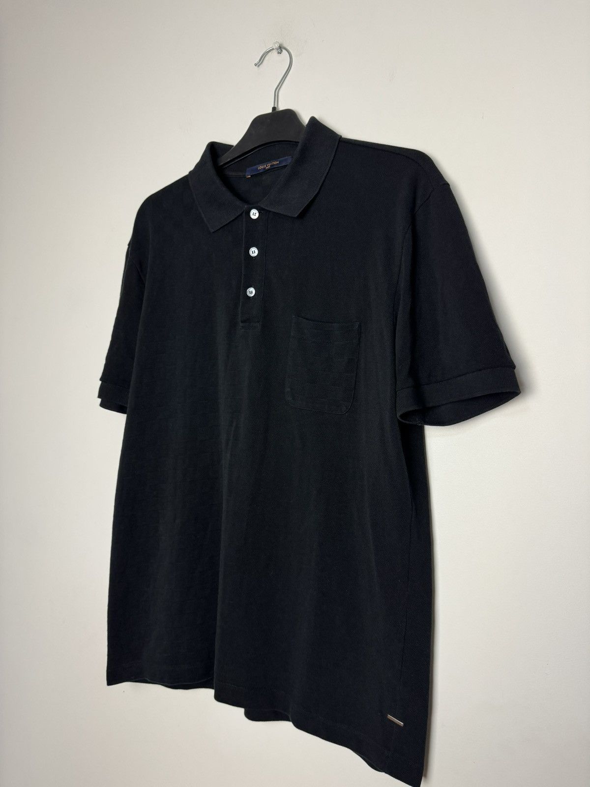Louis Vuitton Louis Vuitton By Virgil Abloh Damier Polo Pocket Shirt Black Size US L / EU 52-54 / 3 - 5 Thumbnail