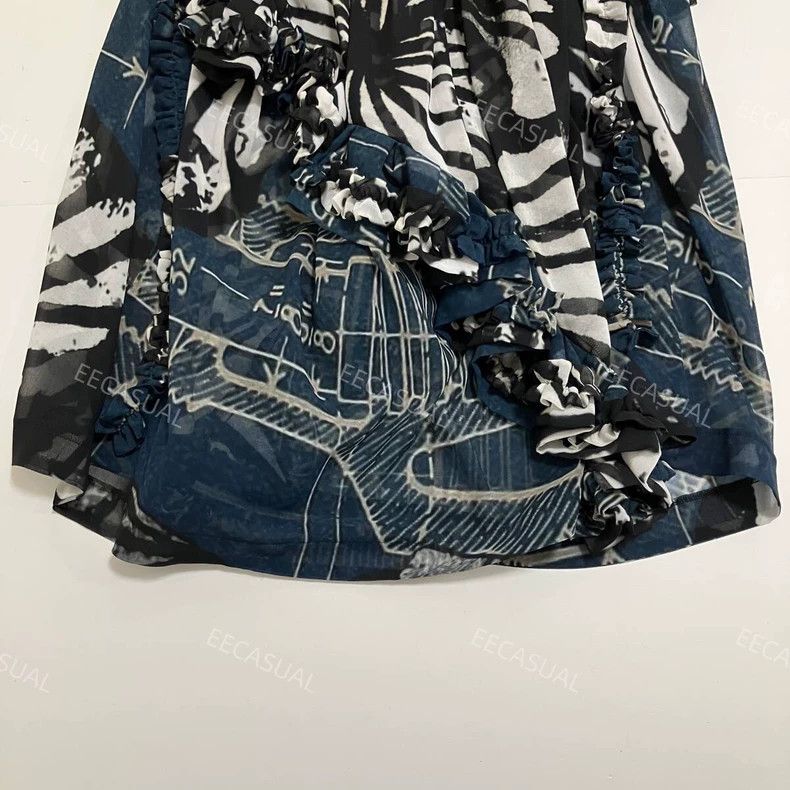 Comme des Garcons Comme Des Garcons size XS Ruffled Lace Irregular Skirt Size 24" / US 00 / IT 34 - 4 Thumbnail