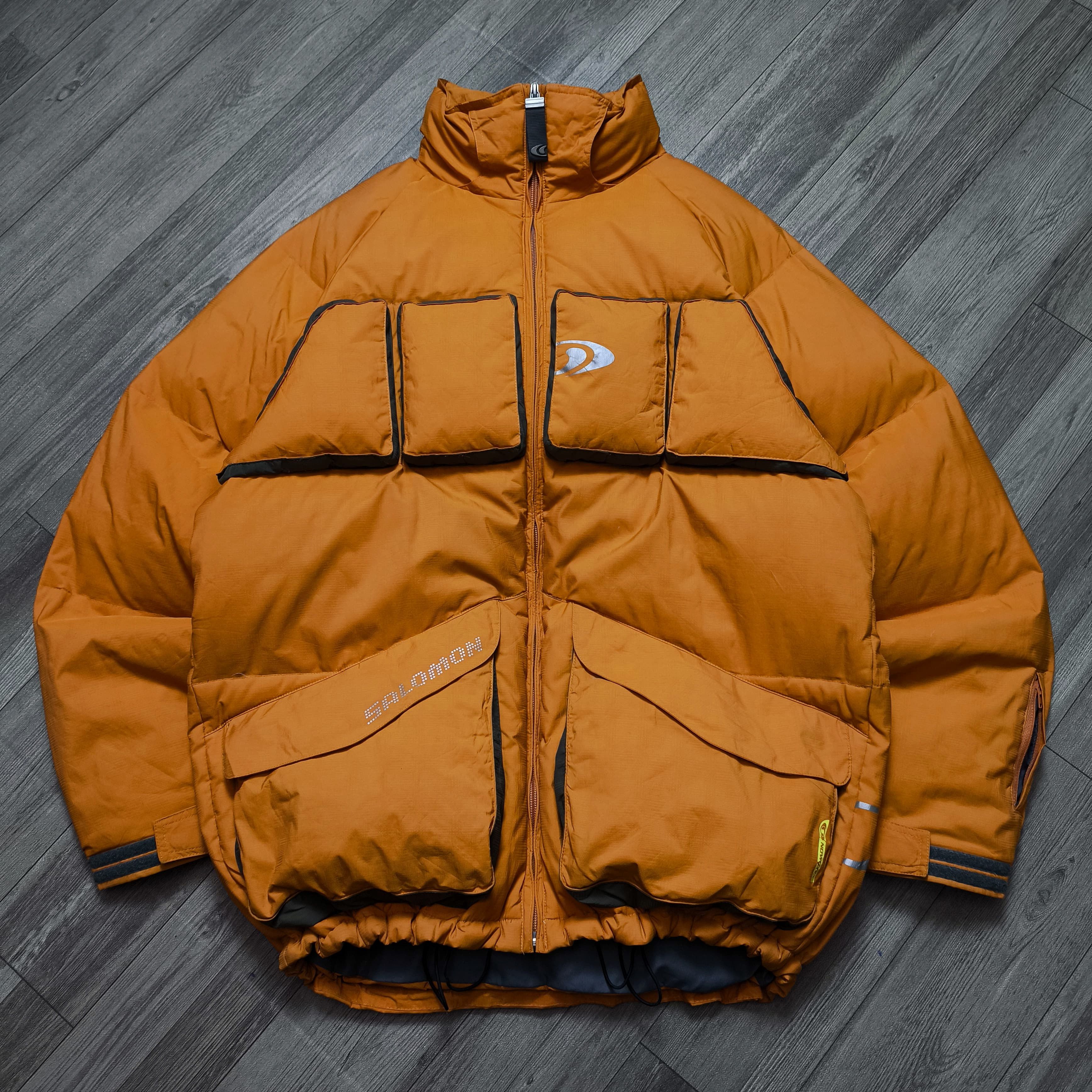 Salomon Vintage Salomon 3D Panelled 90's Technical Down Jacket Size US L / EU 52-54 / 3 - 2 Thumbnail
