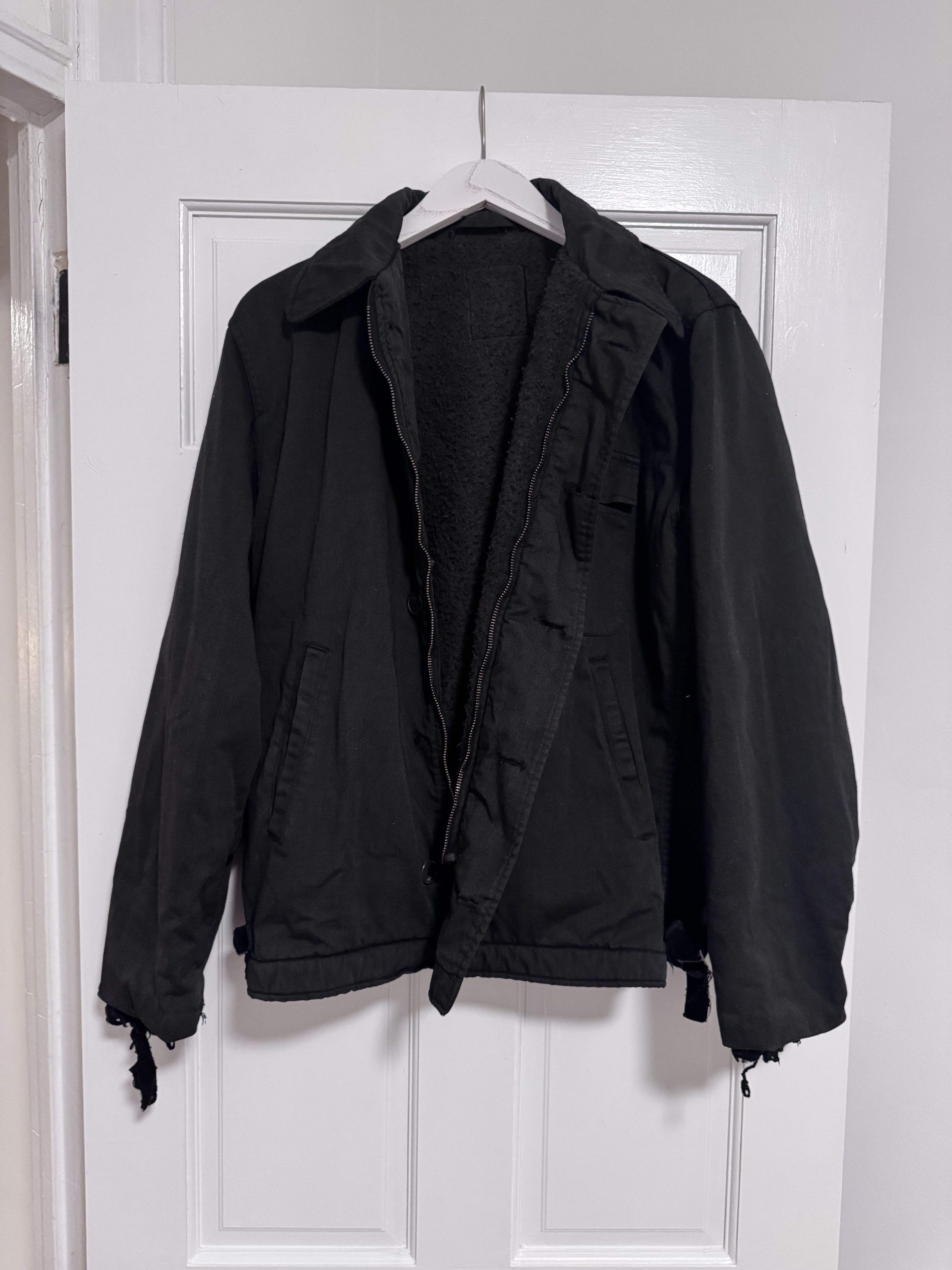 Vintage Distressed/Thrashed A2 Fleece-Lined Deck Jacket Overdyed Size US L / EU 52-54 / 3 - 8 Thumbnail