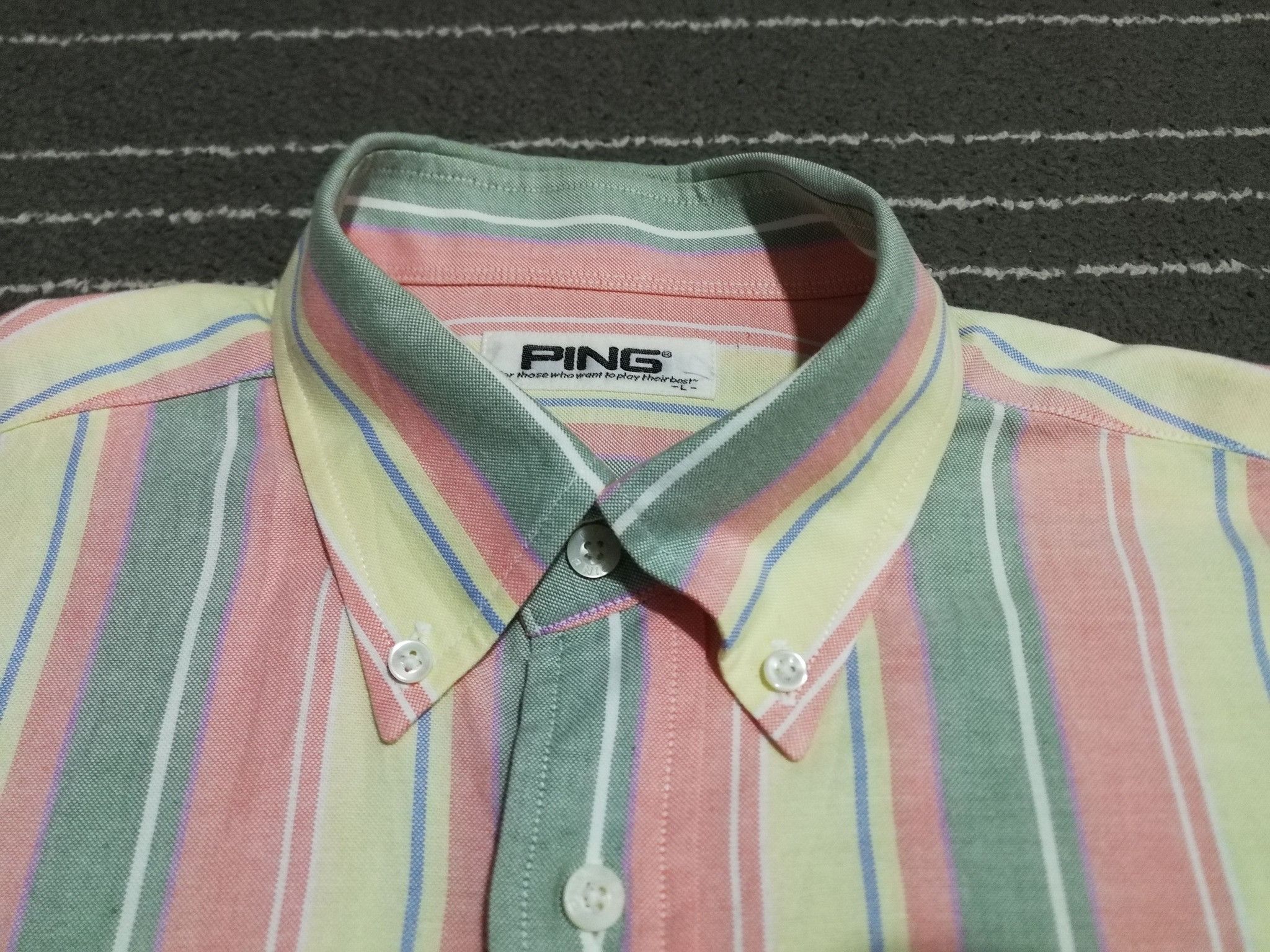 Japanese Brand × PING × Vintage RARE Vintage PING golf OXFORD cotton button up M 2072 Size US M / EU 48-50 / 2 - 4 Thumbnail