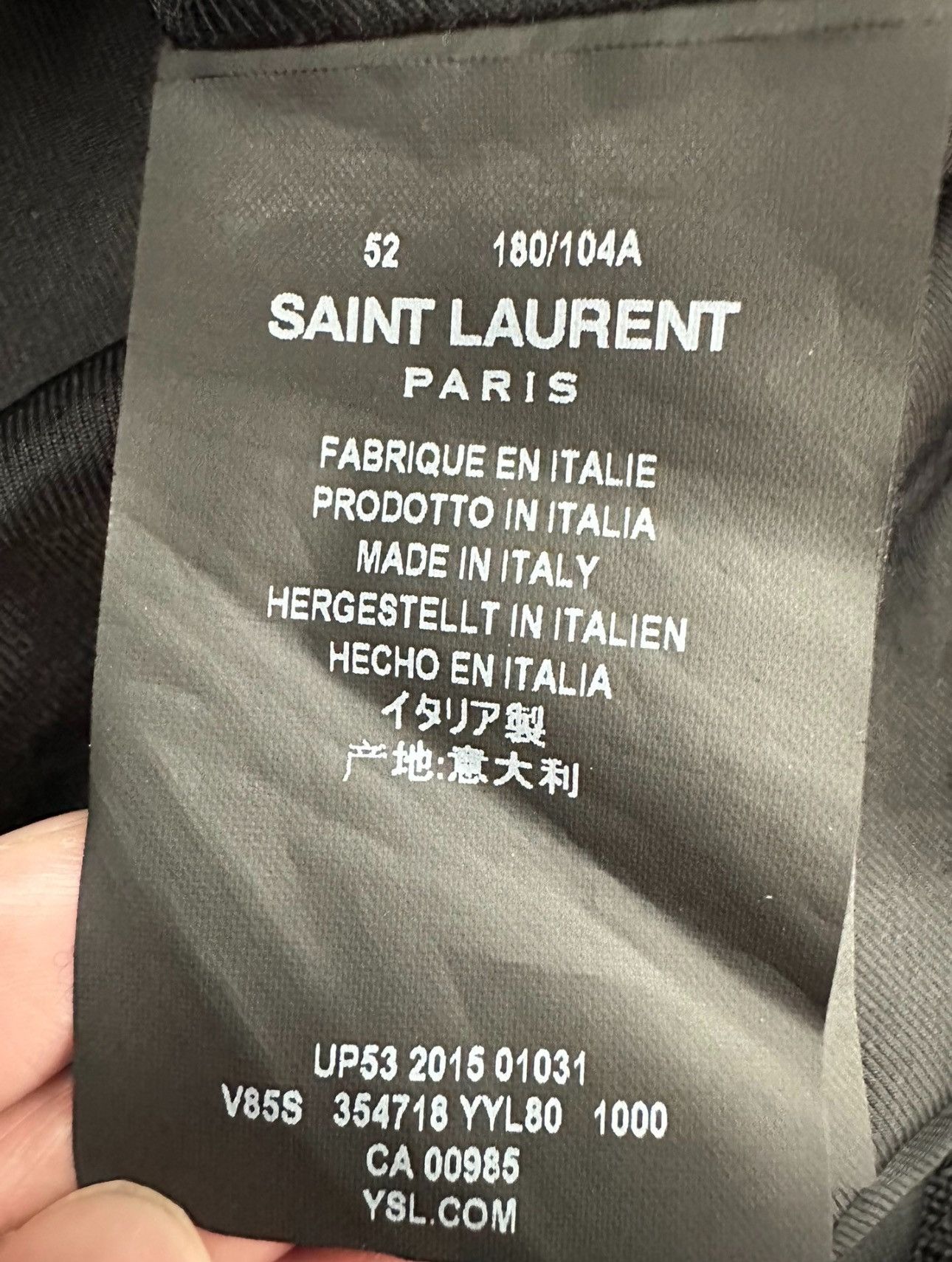 Saint Laurent Paris *2015* Saint Laurent Paris Teddy Jacket Sz. 52 Size US L / EU 52-54 / 3 - 6 Thumbnail