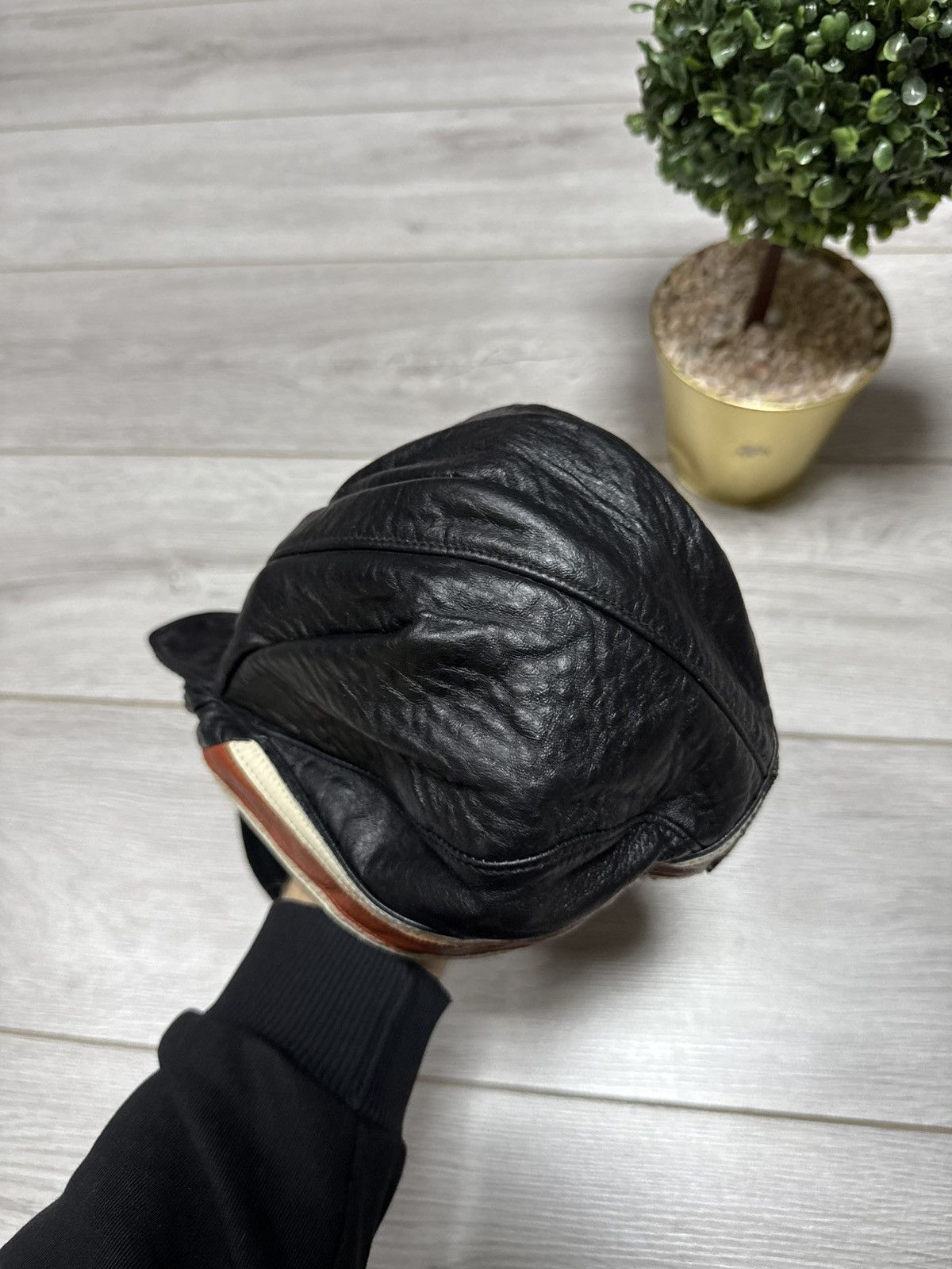 Harley Davidson Harley Davidson leather durag hat biker moto Size ONE SIZE - 9 Thumbnail