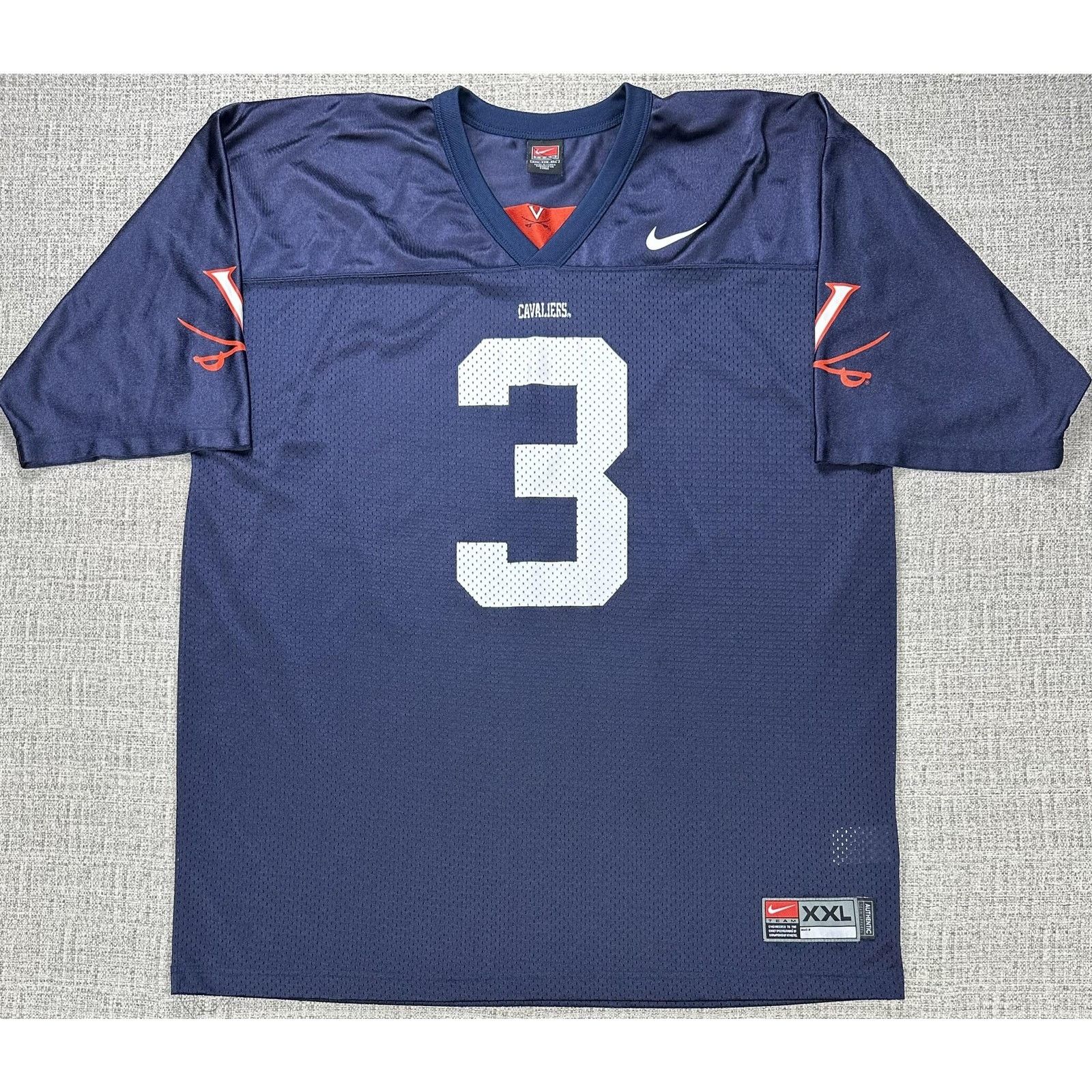 Nike Virginia Cavaliers Jersey 2006 Mens 2XL Blue Nike Team Mesh Size US XXL / EU 58 / 5 - 1 Thumbnail