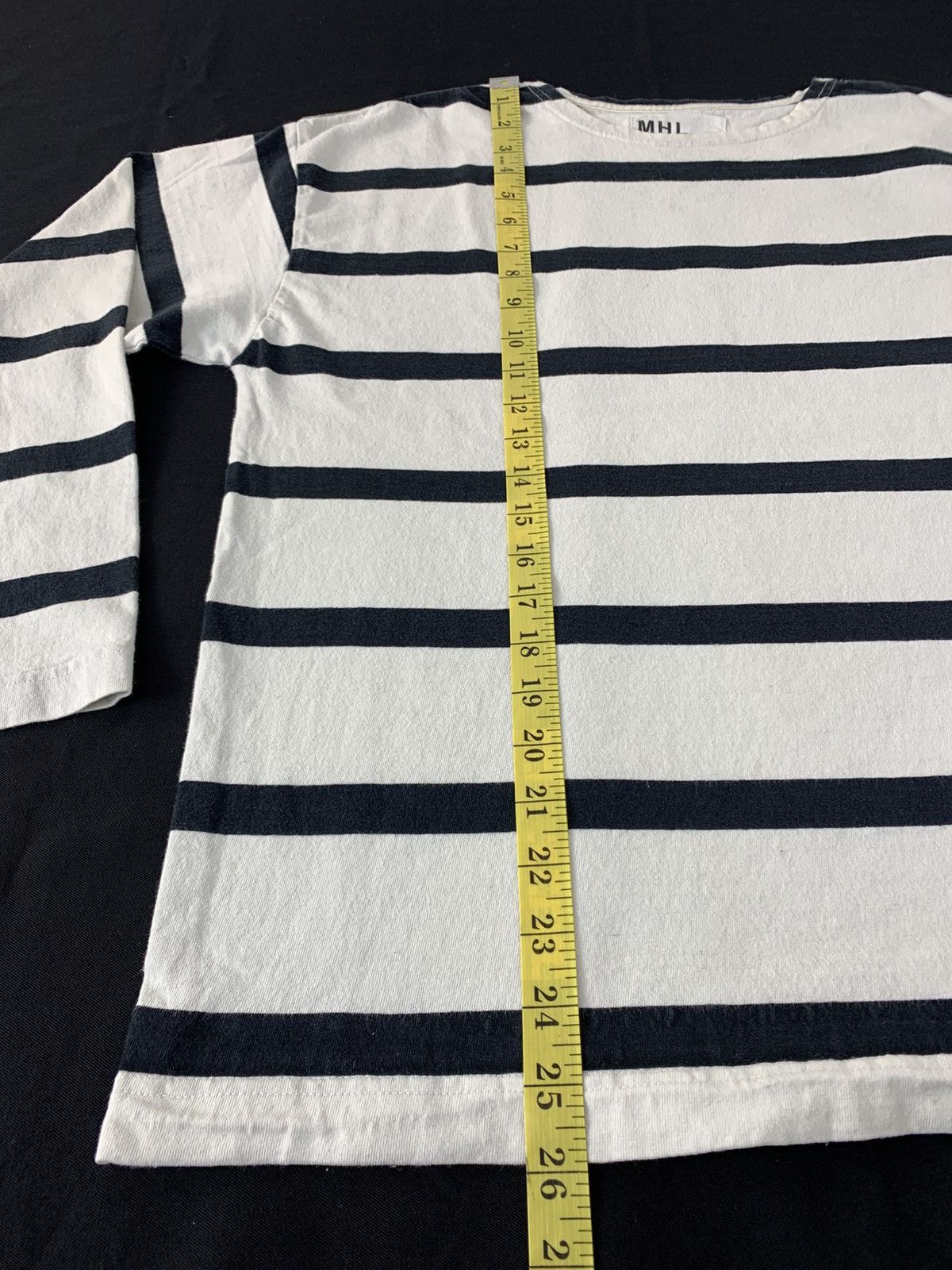 Margaret Howell Hype Margarett Howell London Striped Longsleeve Crewneck Tee Size L / US 10 / IT 46 - 10 Thumbnail