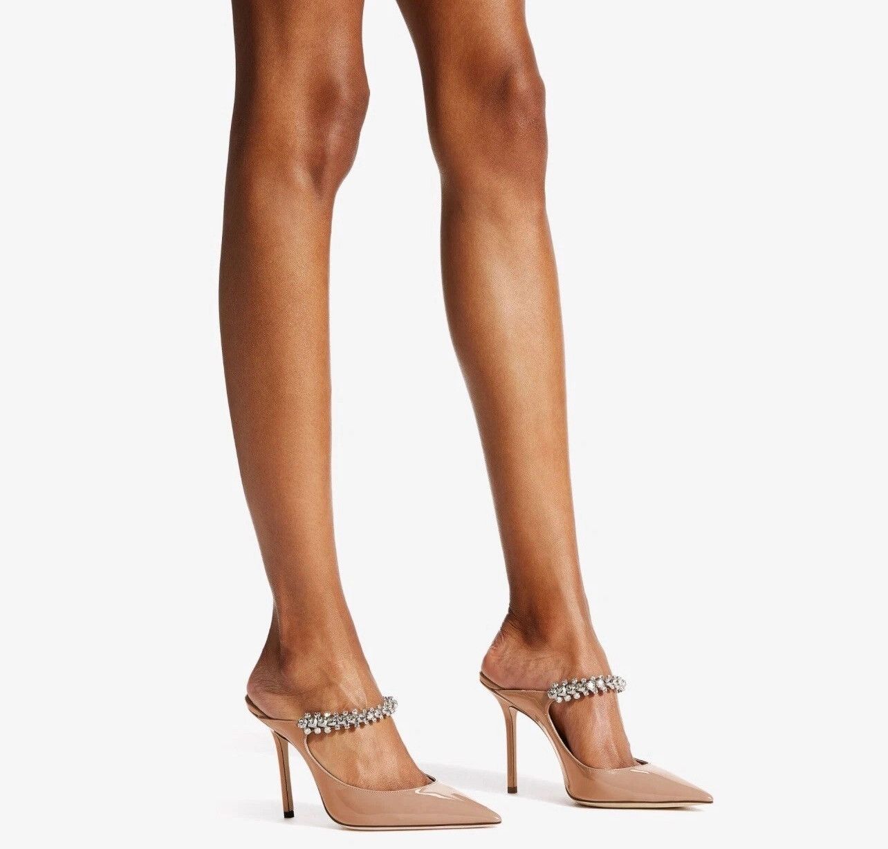 Jimmy Choo Jimmy Choo Bing Embellished Patent Leather Mules size 36 Size US 6 / IT 36 - 2 Thumbnail