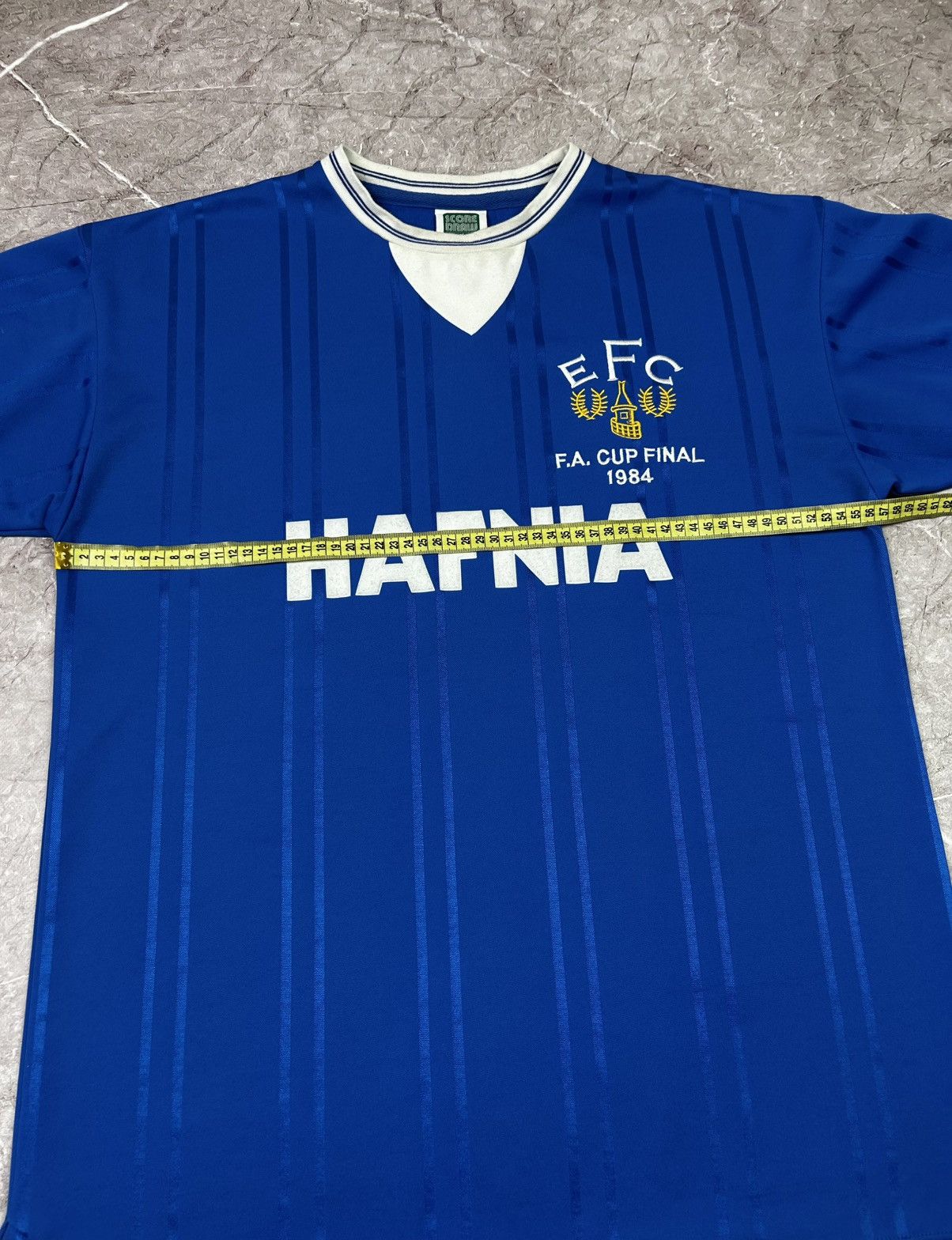 Vintage Vintage 90s Retro Score Draw Everton Soccer Jersey Size US L / EU 52-54 / 3 - 8 Thumbnail