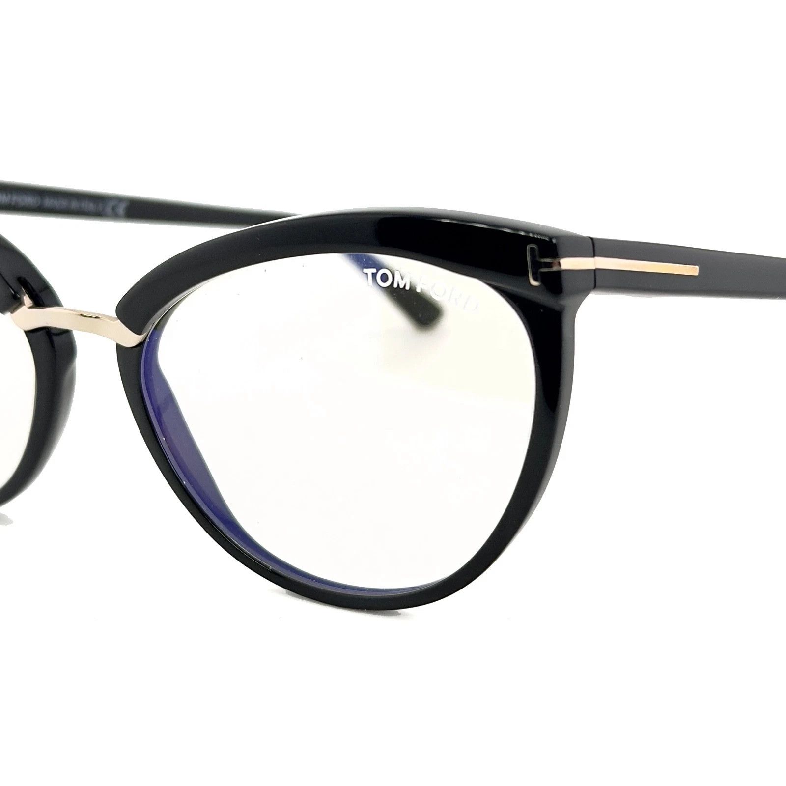 Tom Ford TOM FORD TF5551B 001 Black Blue Optical Eyeglass 5551 FT5551 Size ONE SIZE - 6 Thumbnail