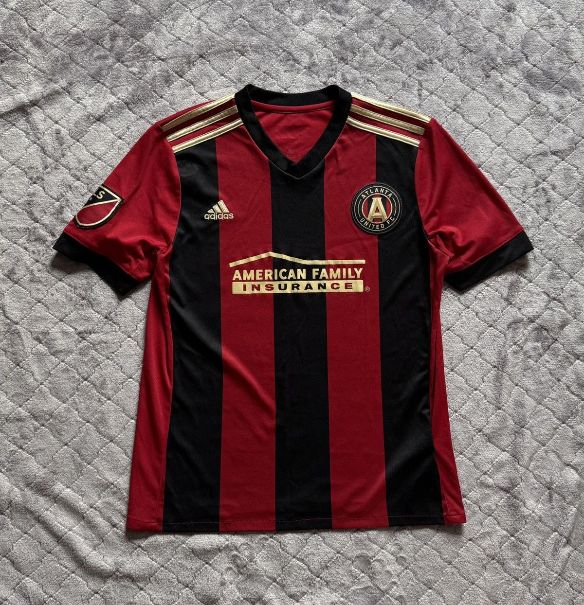 Adidas × Vintage Vintage Adidas Atlanta United 2018 Home Jersey blockcore Size US S / EU 44-46 / 1 - 1 Thumbnail