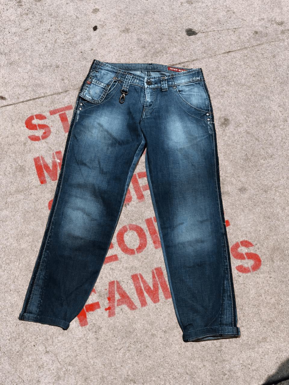 Miss Sixty Miss Sixty jeans crazy Y2K vintage streetwear Size 28" / US 6 / IT 42 - 1 Thumbnail