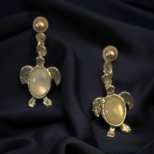 Other Gold tone sea turtle dangle post earrings Size ONE SIZE - 2 Thumbnail