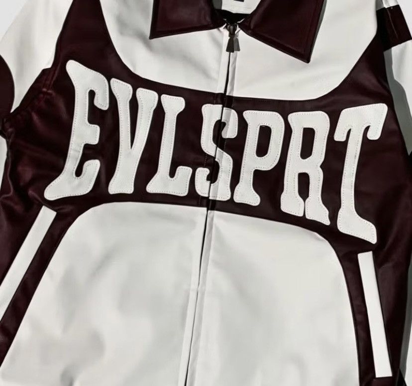Other Leather jacket nauthy white maroon streetwear Size US XL / EU 56 / 4 - 4 Thumbnail
