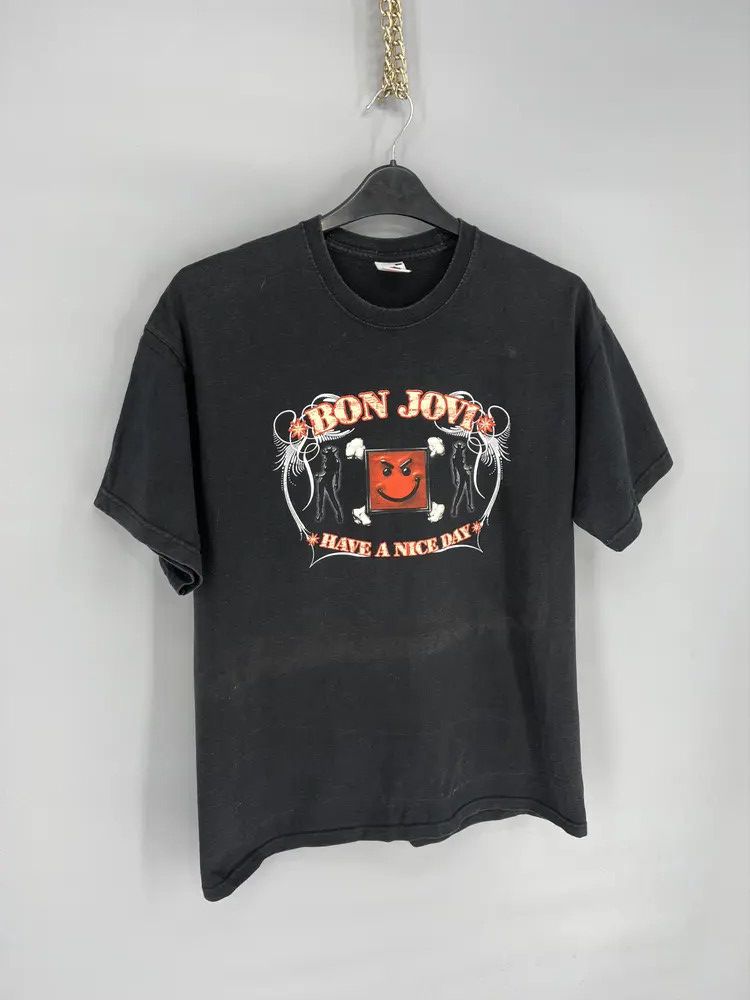 Bon Jovi Vintage Y2K Bon Have A Nice Day 2005 Jovi T-Shirt Size US L / EU 52-54 / 3 - 2 Thumbnail
