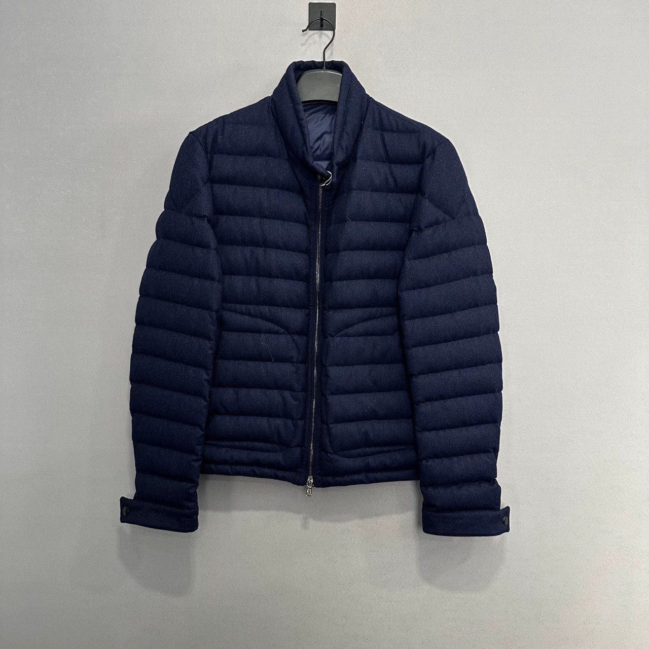 Moncler moncler blue down wool jacket size 2 Size US M / EU 48-50 / 2 - 1 Thumbnail