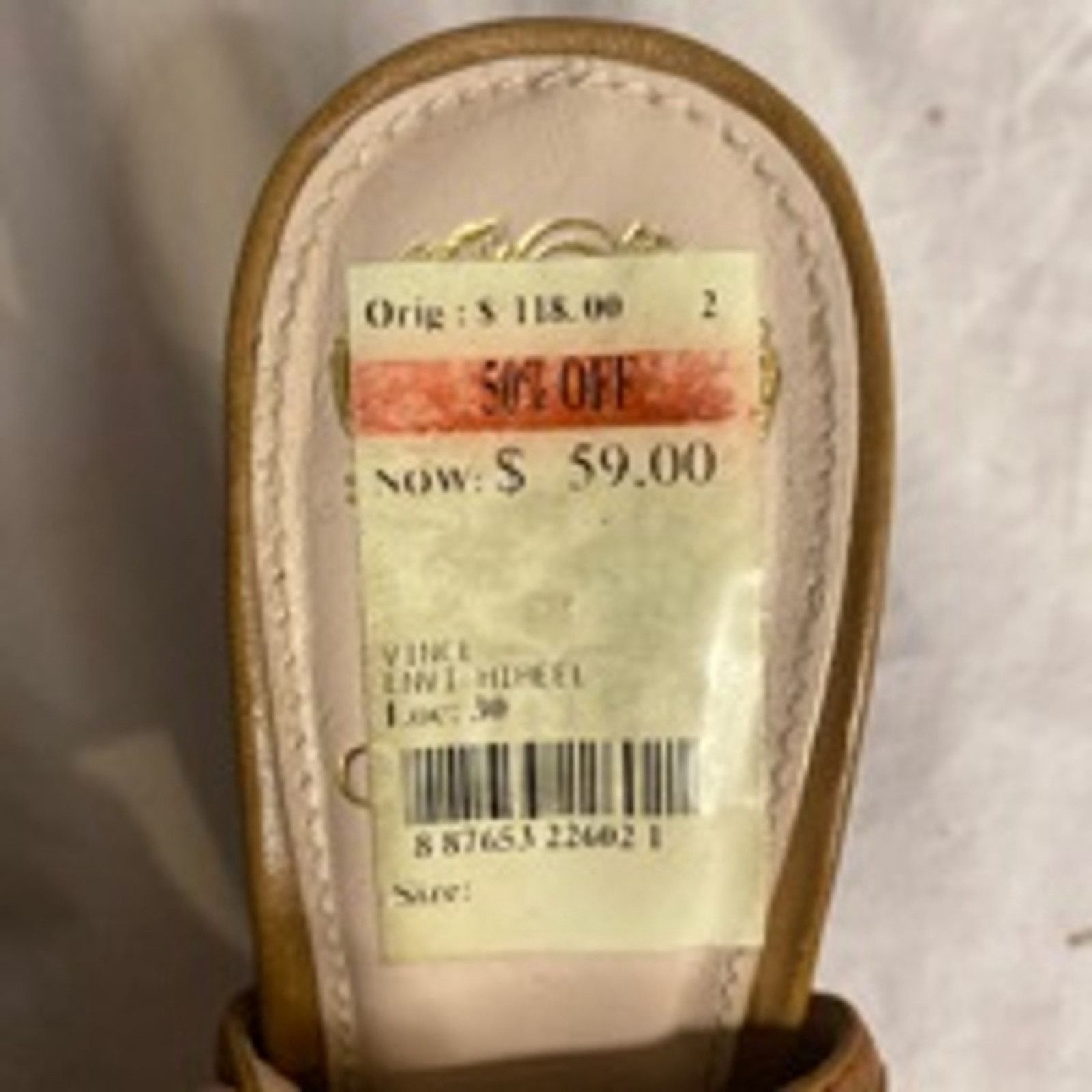 Vince Camuto Vince Camuto Brown Leather Cutout Block Heel Sandals 7M Size US 7 / IT 37 - 10 Thumbnail