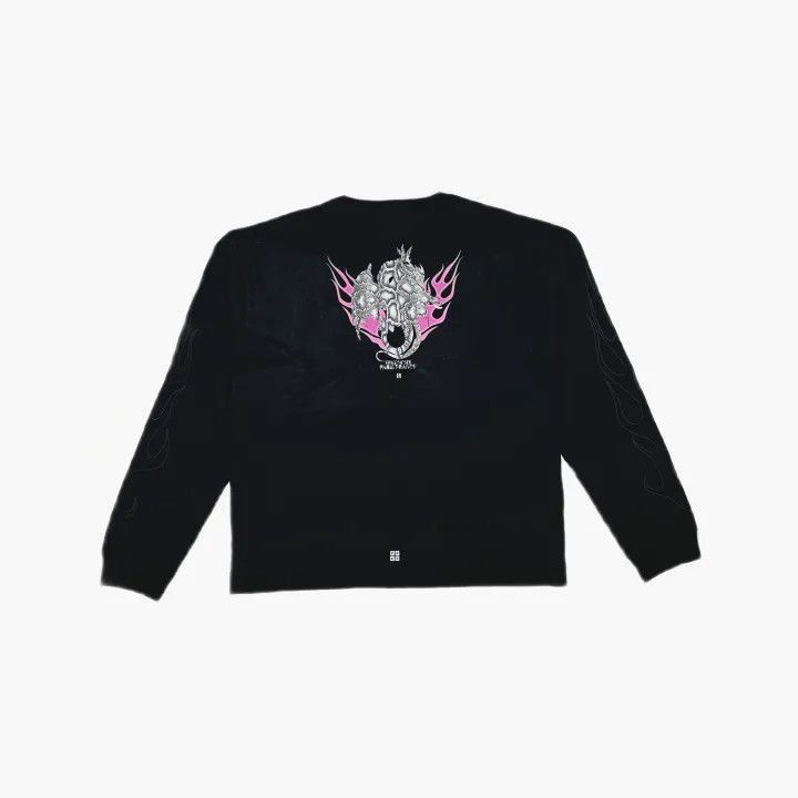 Givenchy Givenchy Givenchy SS24 Long Sleeve Dragon Flame TShirt -25 Size US M / EU 48-50 / 2 - 3 Thumbnail