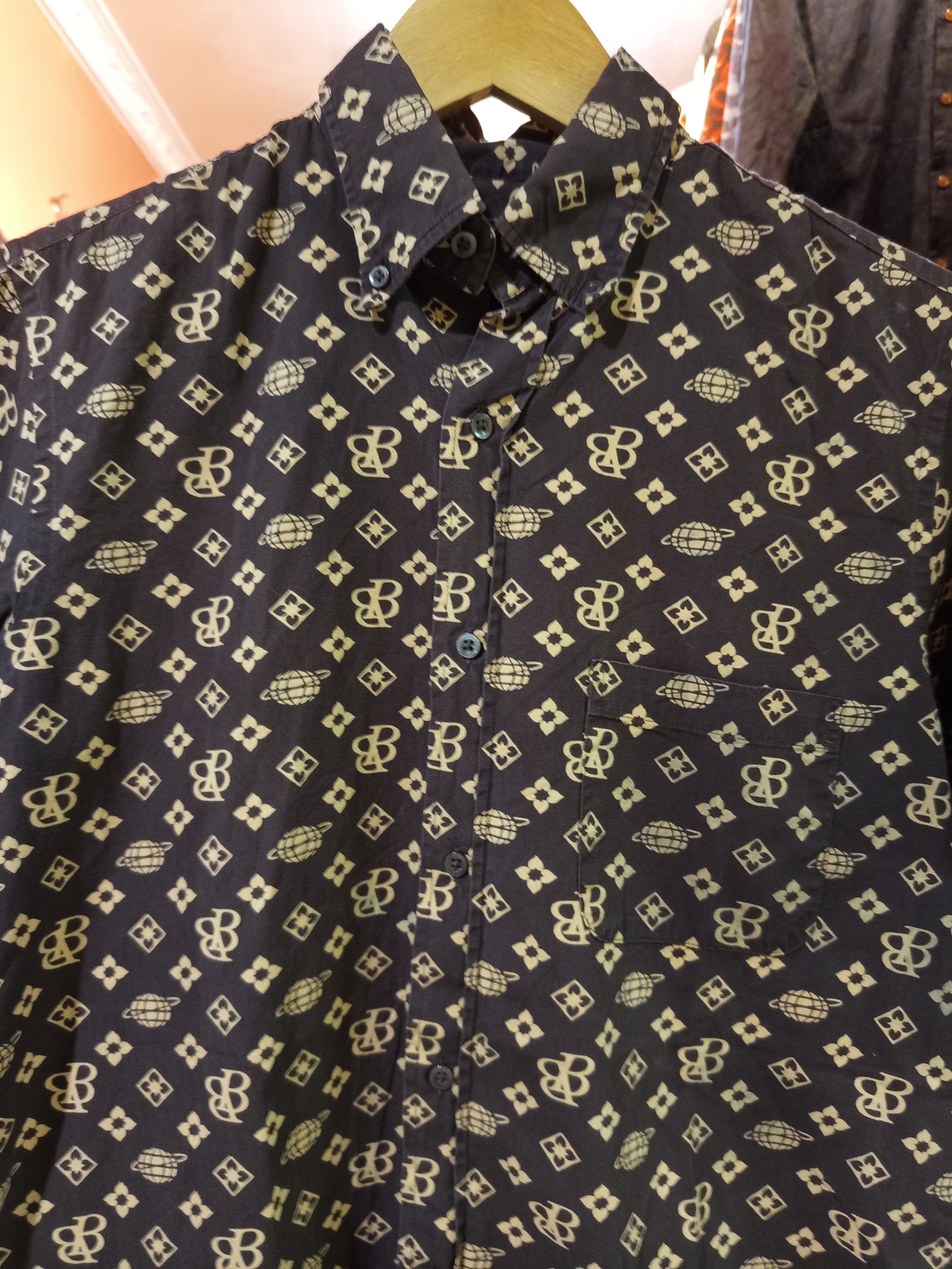 Beams Plus Beams Boy Monogram Print Short Sleeve Shirt Size US M / EU 48-50 / 2 - 4 Thumbnail