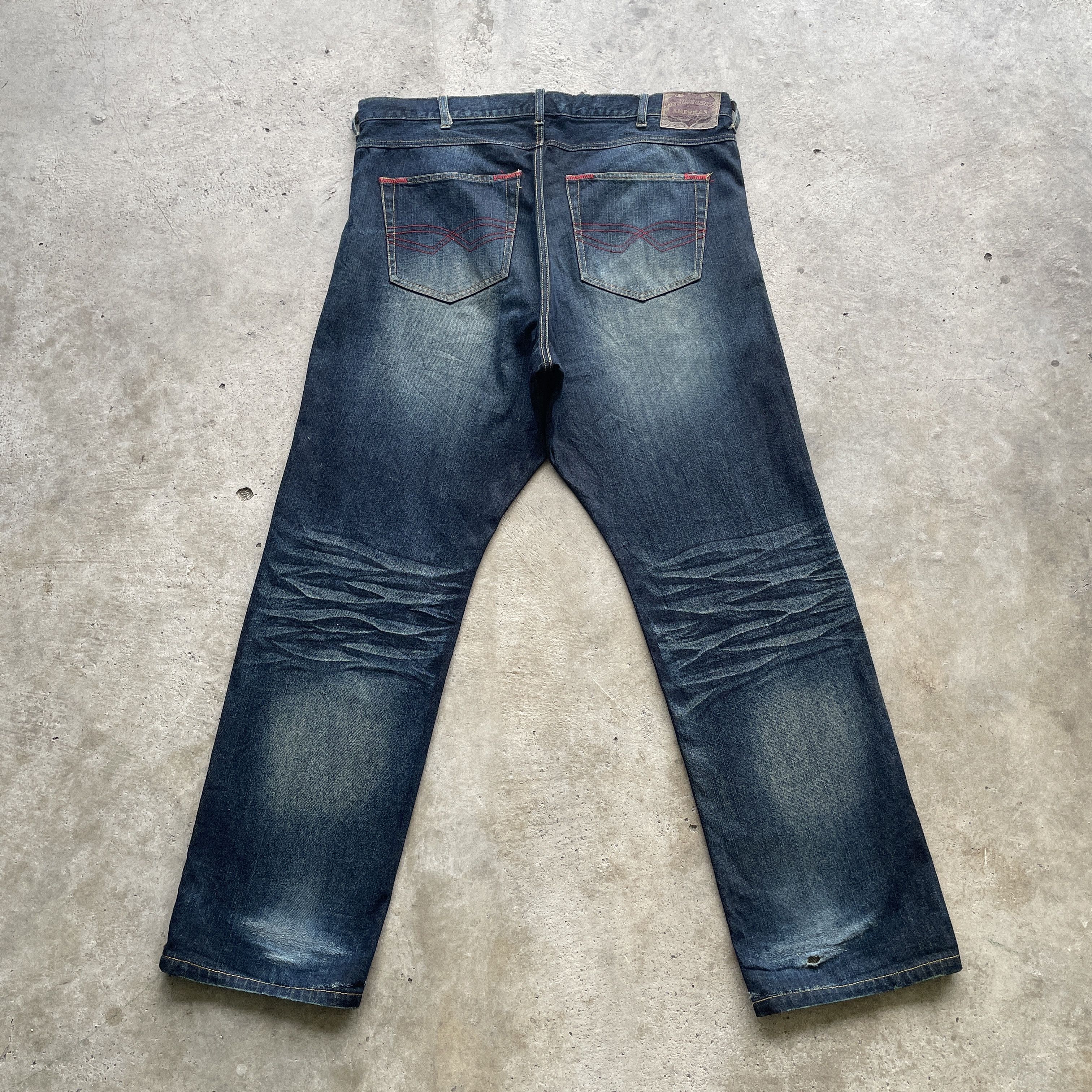 Vintage VINTAGE AMORE PURO DISTRESSED RUSTY DENIM PANTS JEANS W42 Size US 42 / EU 58 - 11 Thumbnail