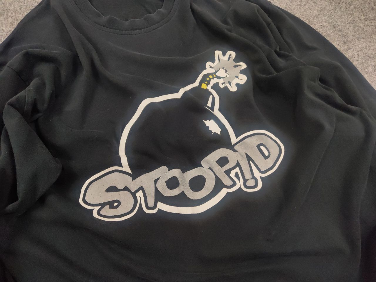 Vintage Stoopid Skater Skateboard Vintage Bomb Long Sleeve Tshirt Size US L / EU 52-54 / 3 - 5 Thumbnail