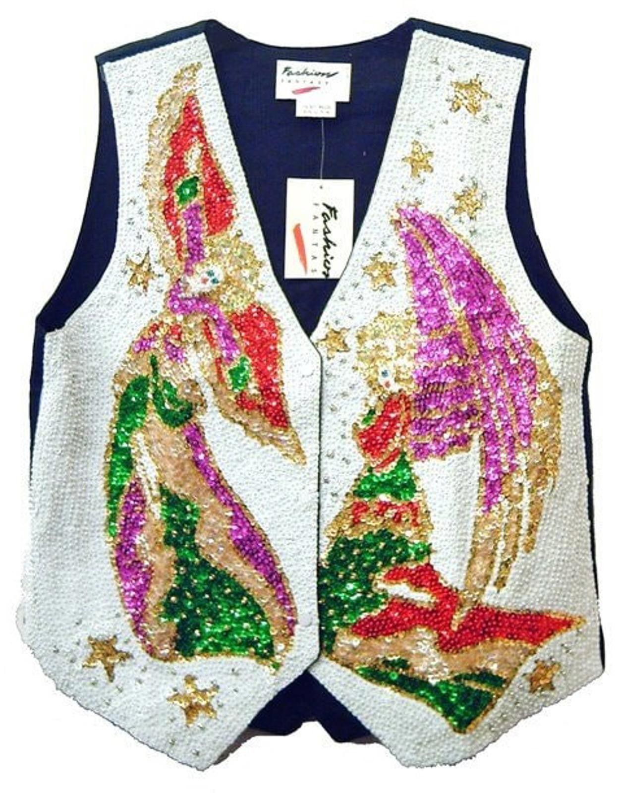 Designer Sequin Vest HEAVENLY HOSTS size Medium only Size M / US 6-8 / IT 42-44 - 1 Preview