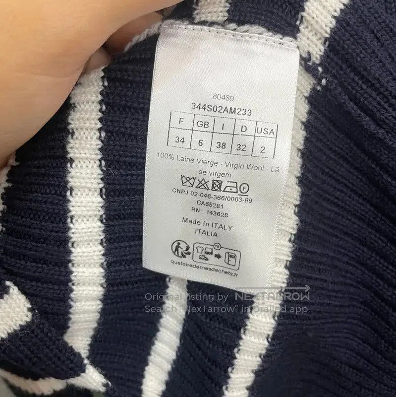 Dior Dior Color Block Wool T-Shirt for Women . Size S / US 4 / IT 40 - 6 Thumbnail